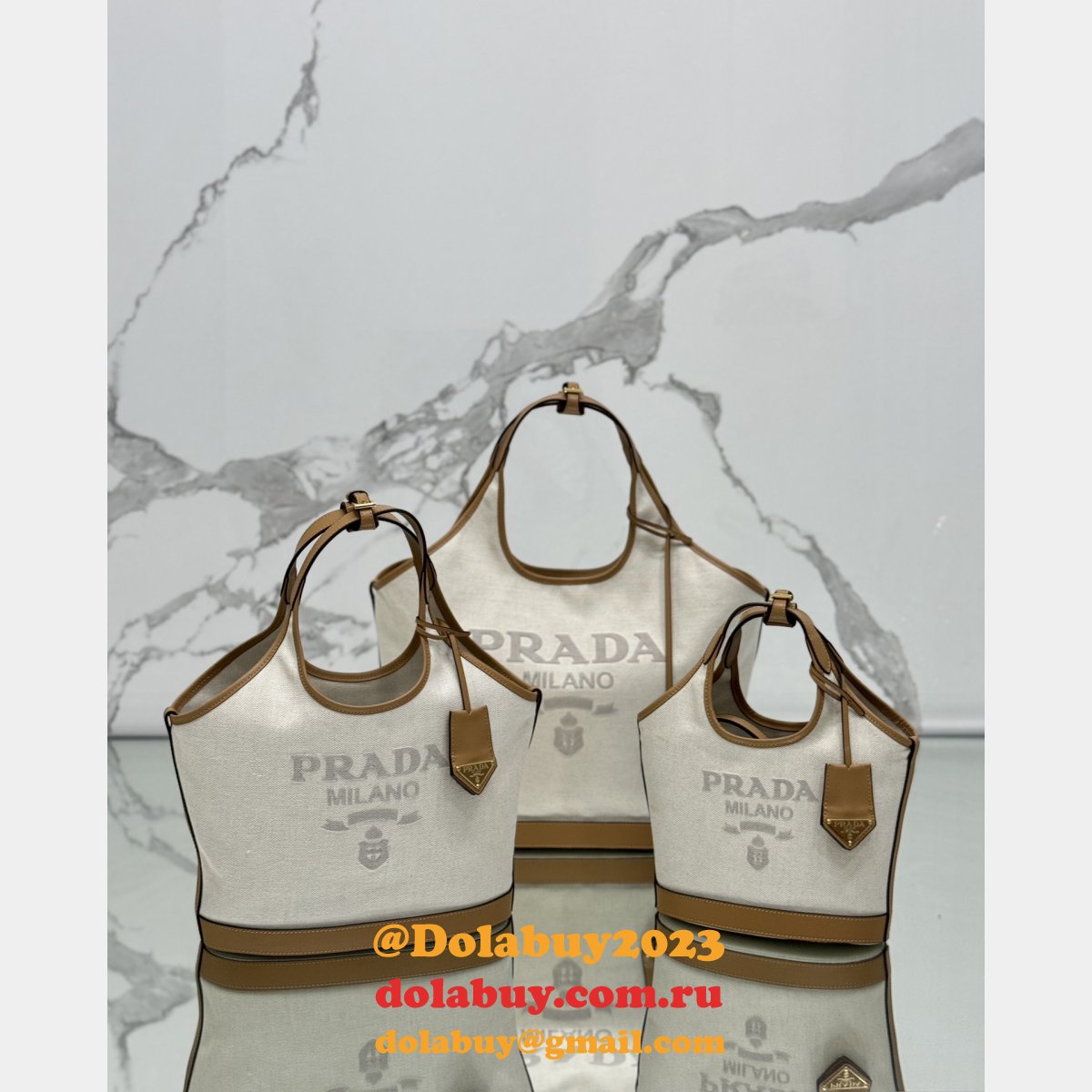Top Quality Prada Milano canvas handbag 1BG472