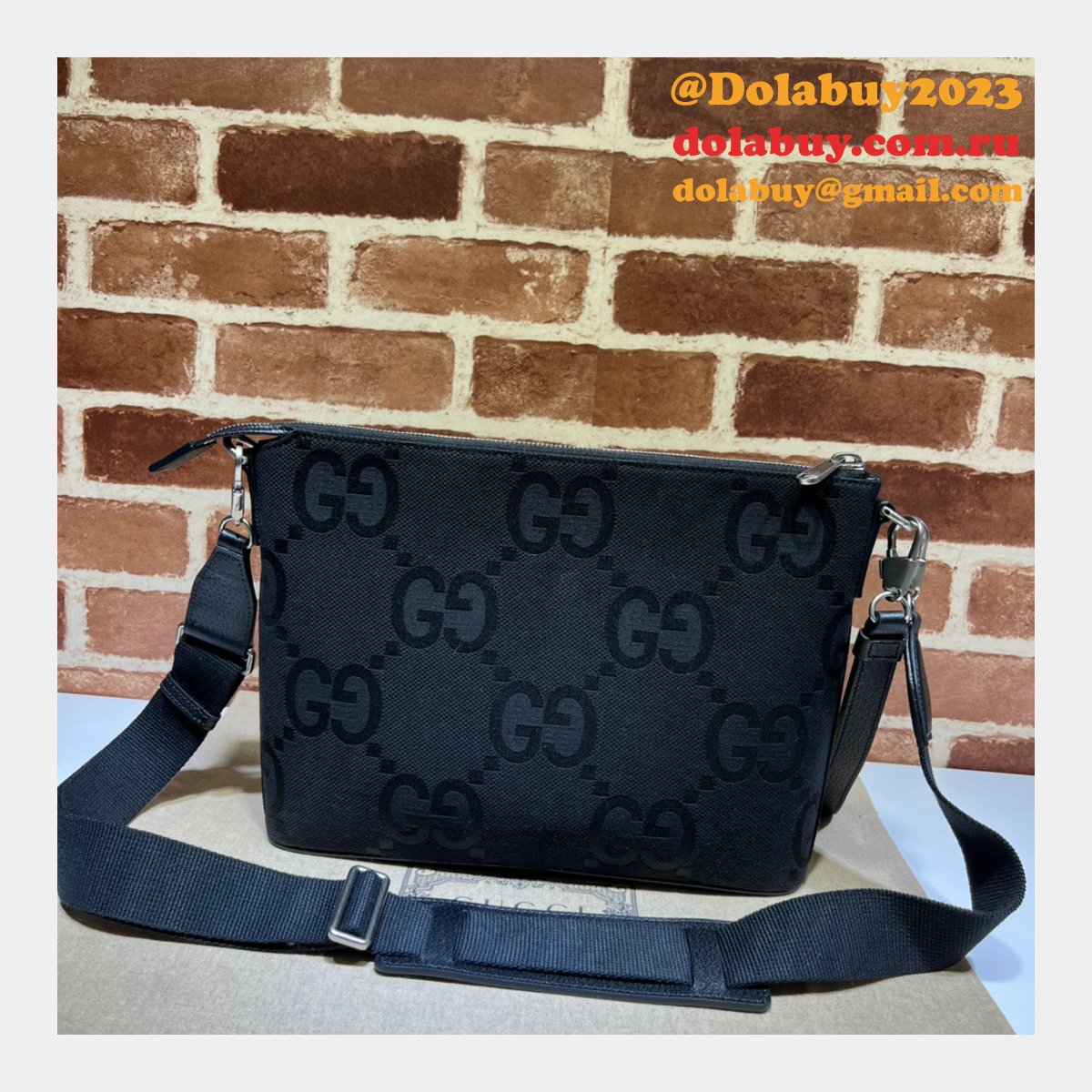 G*u*i fake jumbo gg wholesale 739668 messenger top quality bag