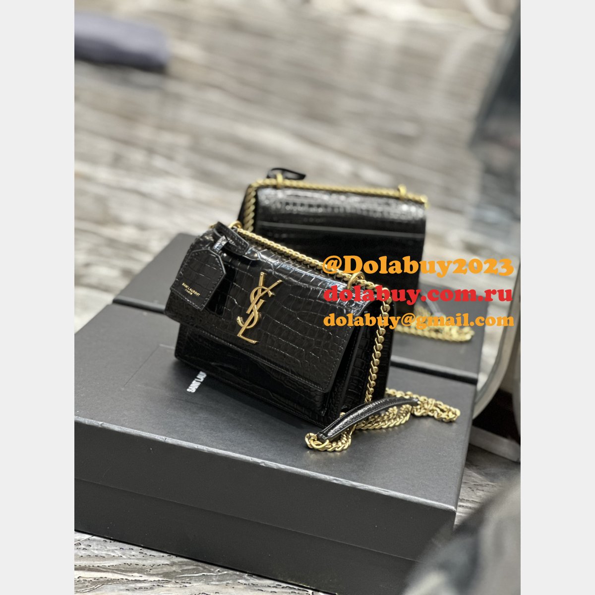 Replica YSL 1:1 Mirror 19cm Yves Saint Laurent Sunset 441972 Bag