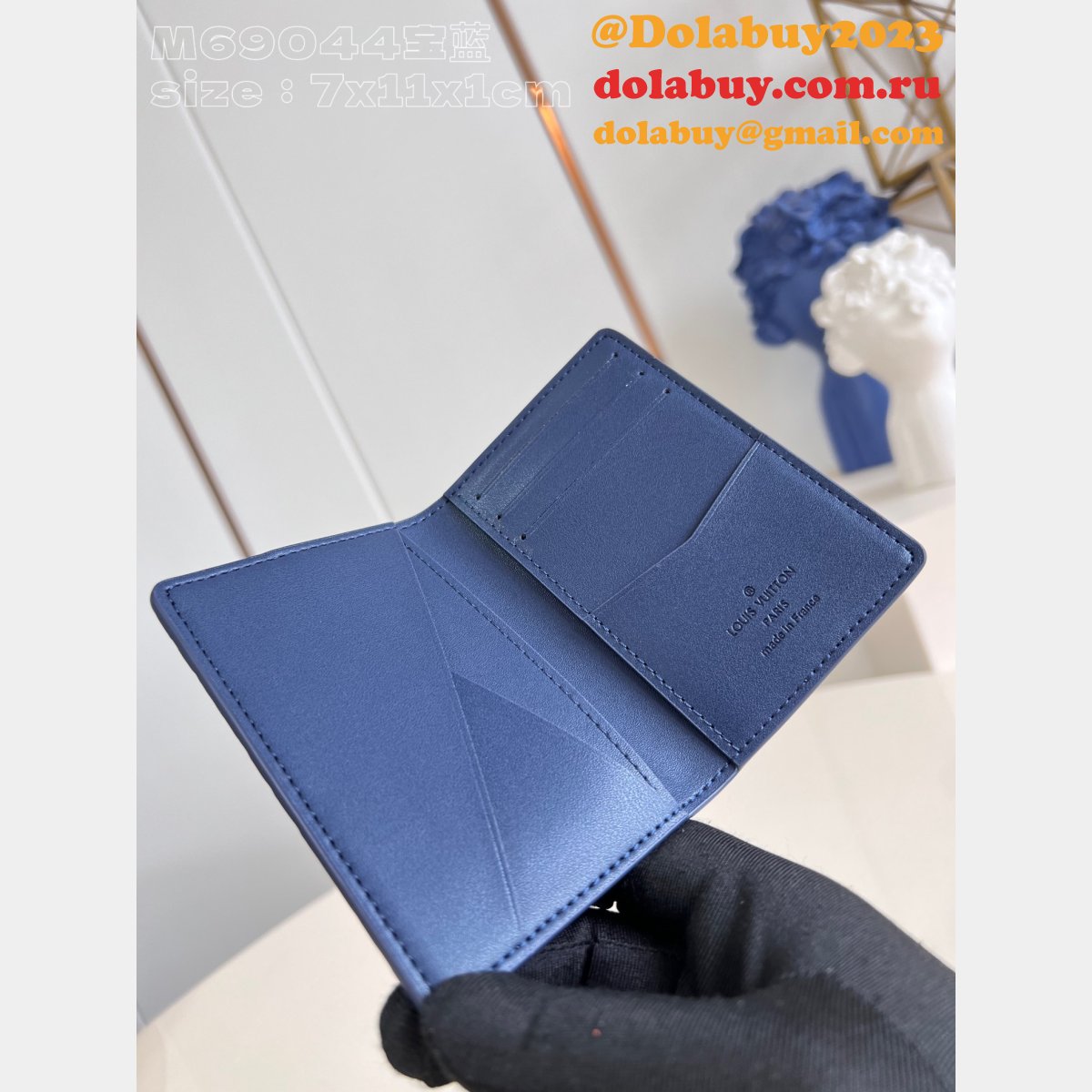 AAA+ Brazza Slender Zippy Vertical Wallet LV Replica Bag