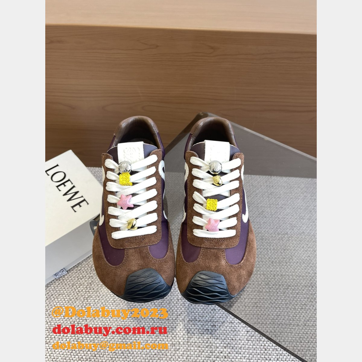 Ballet Runner 2.0 In Nylon And Calfskin