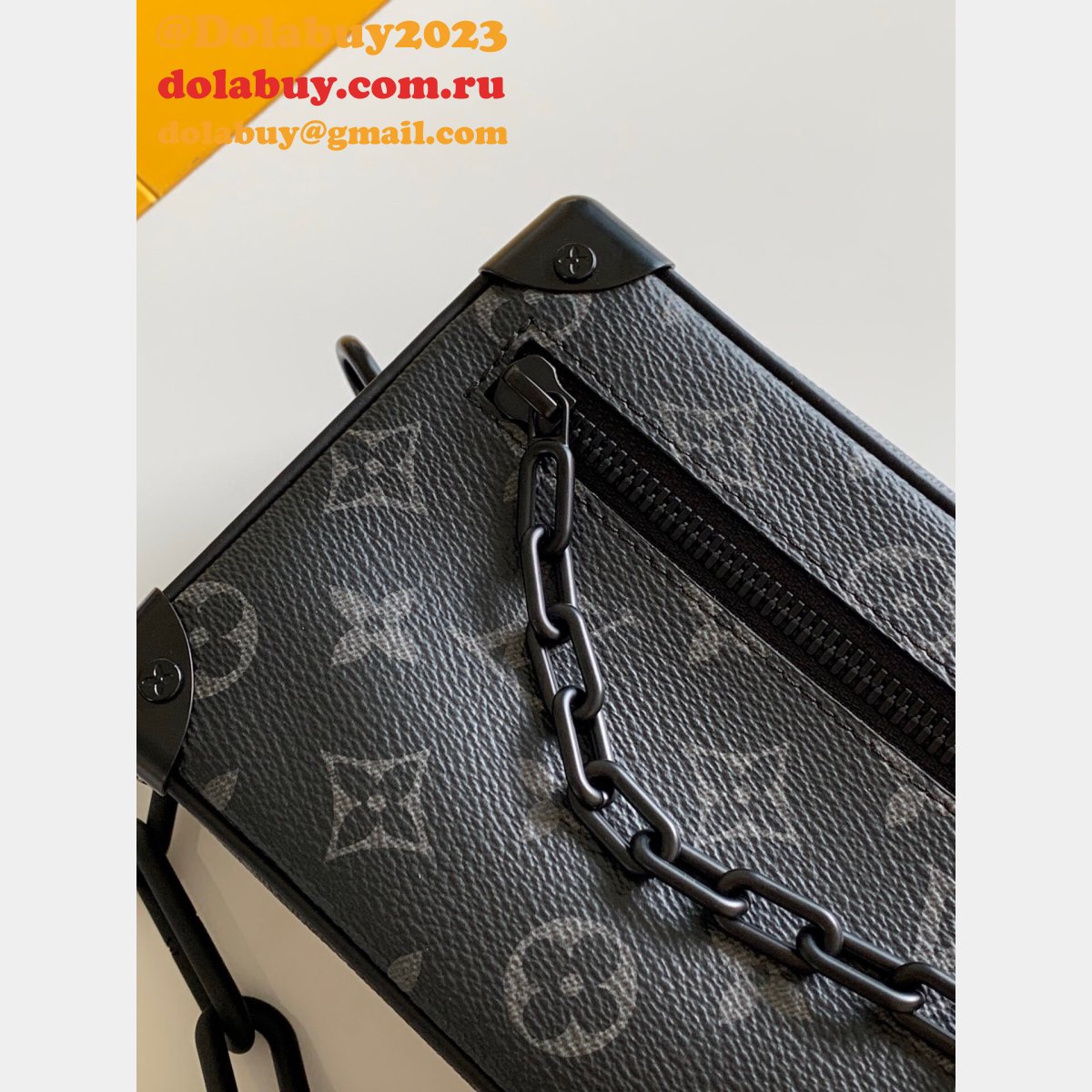 Louis Vuitton Mini Soft Trunk Bag Black M44735 Best Sale