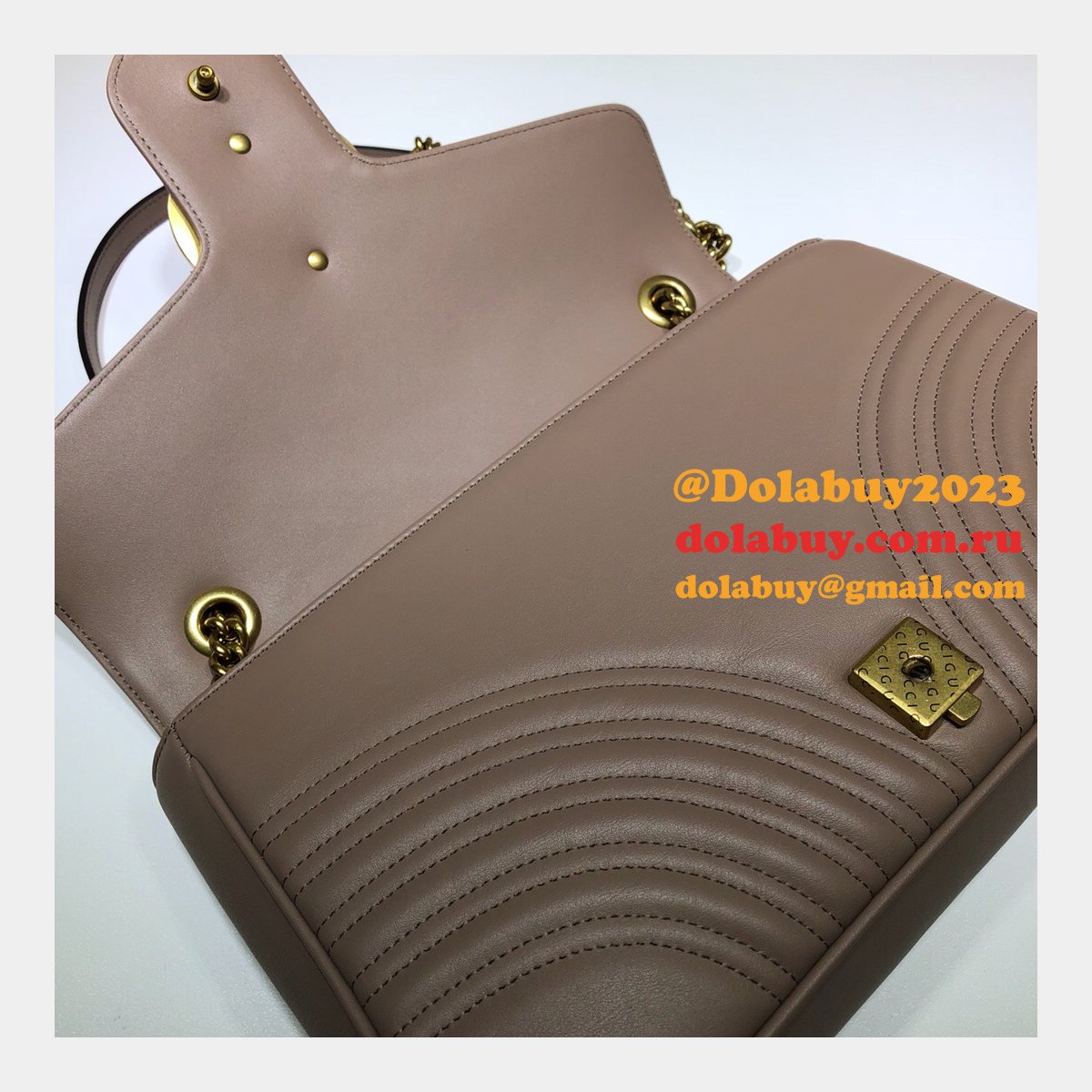 wholesale G*u*i replicas best 447633 leather gg marmont