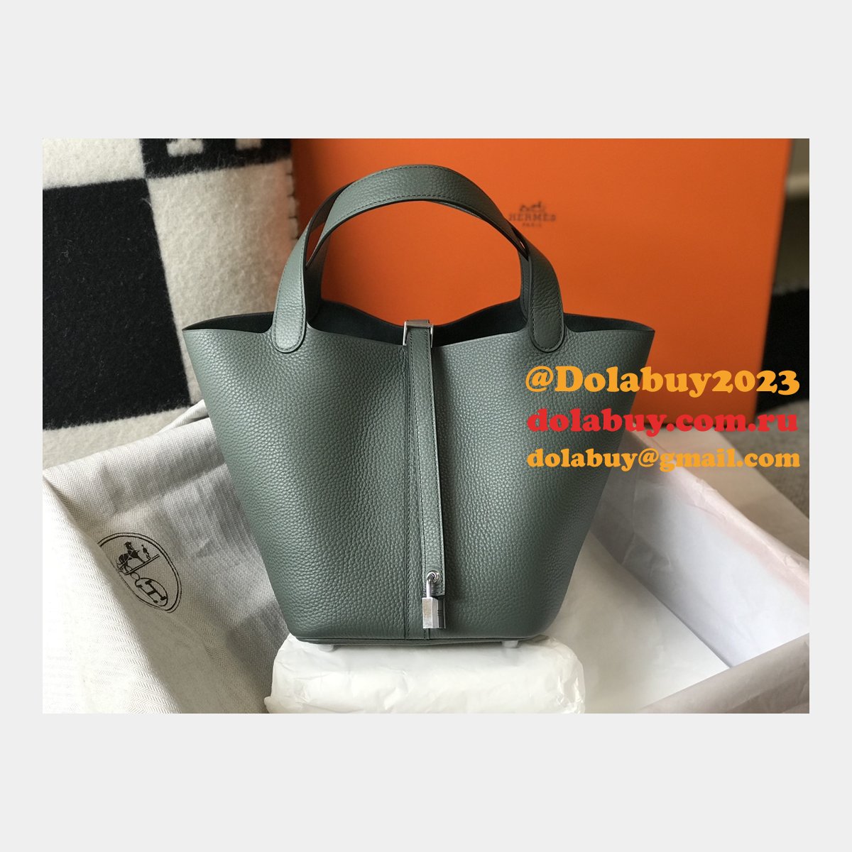 Designer Hermes Picotin Bags 18/22CM Silver Replica Best Online