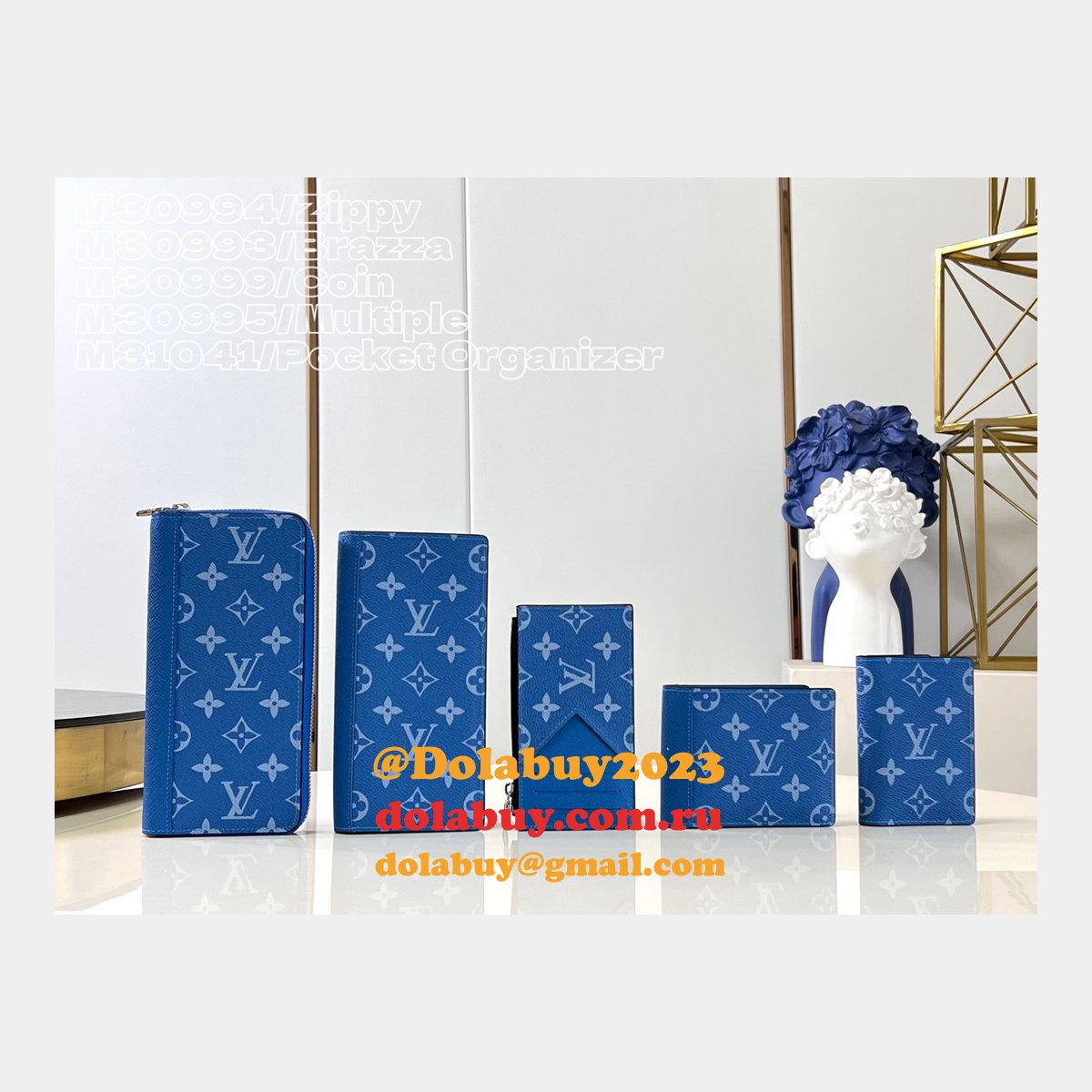 M30994/M30993/M30999/M30995/M31041 LV Zippy Brazza Coin Multiple Pocket Organizer