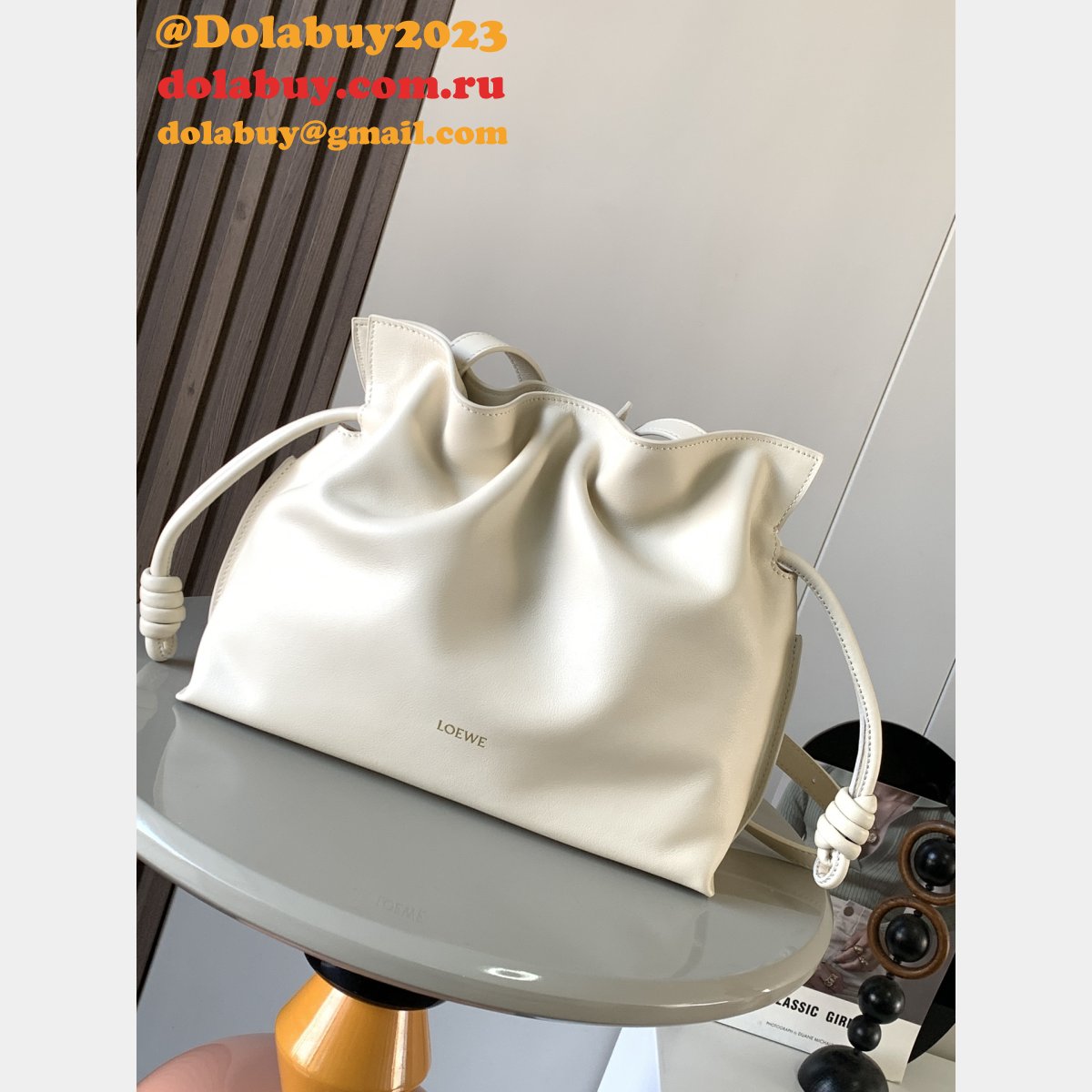 Top Quality LOEWE Medium Flamenco Clutch In Nappa Calfskin 30CM