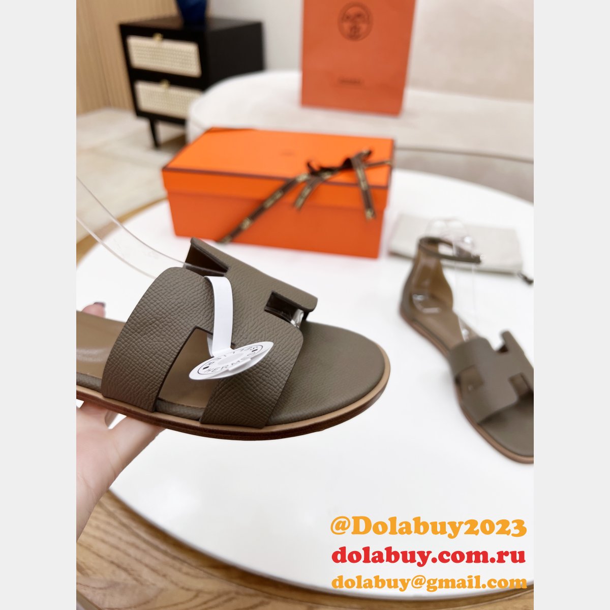 BEST HERMES SANTORINI EPSOM SANDALS 2024