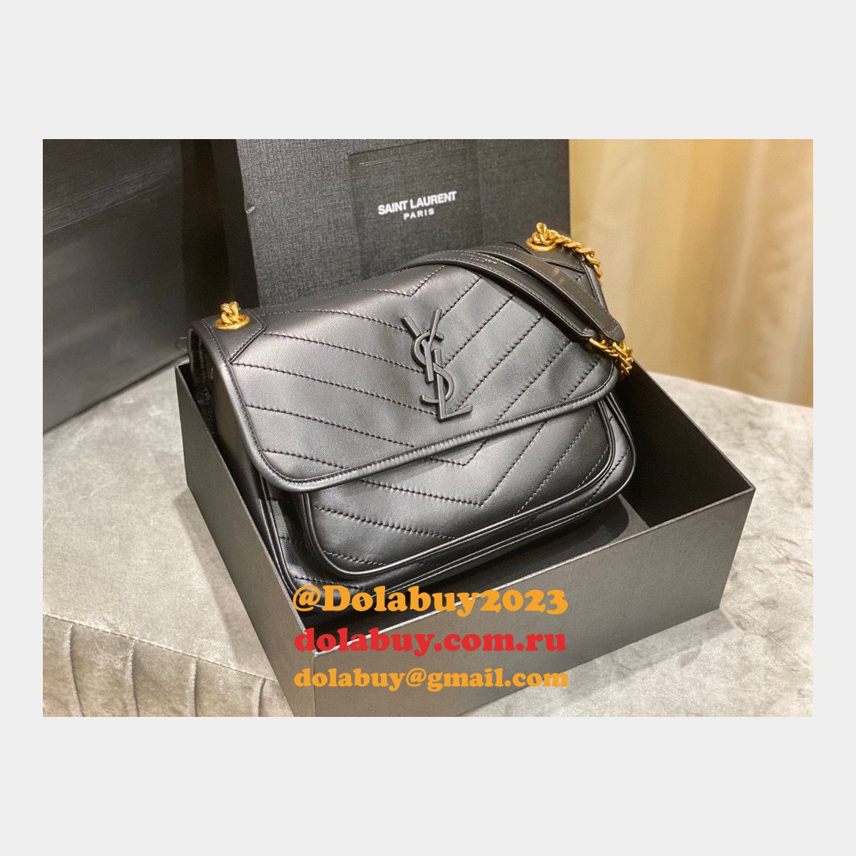 Top YSL Saint Laurent 28CM leather bags
