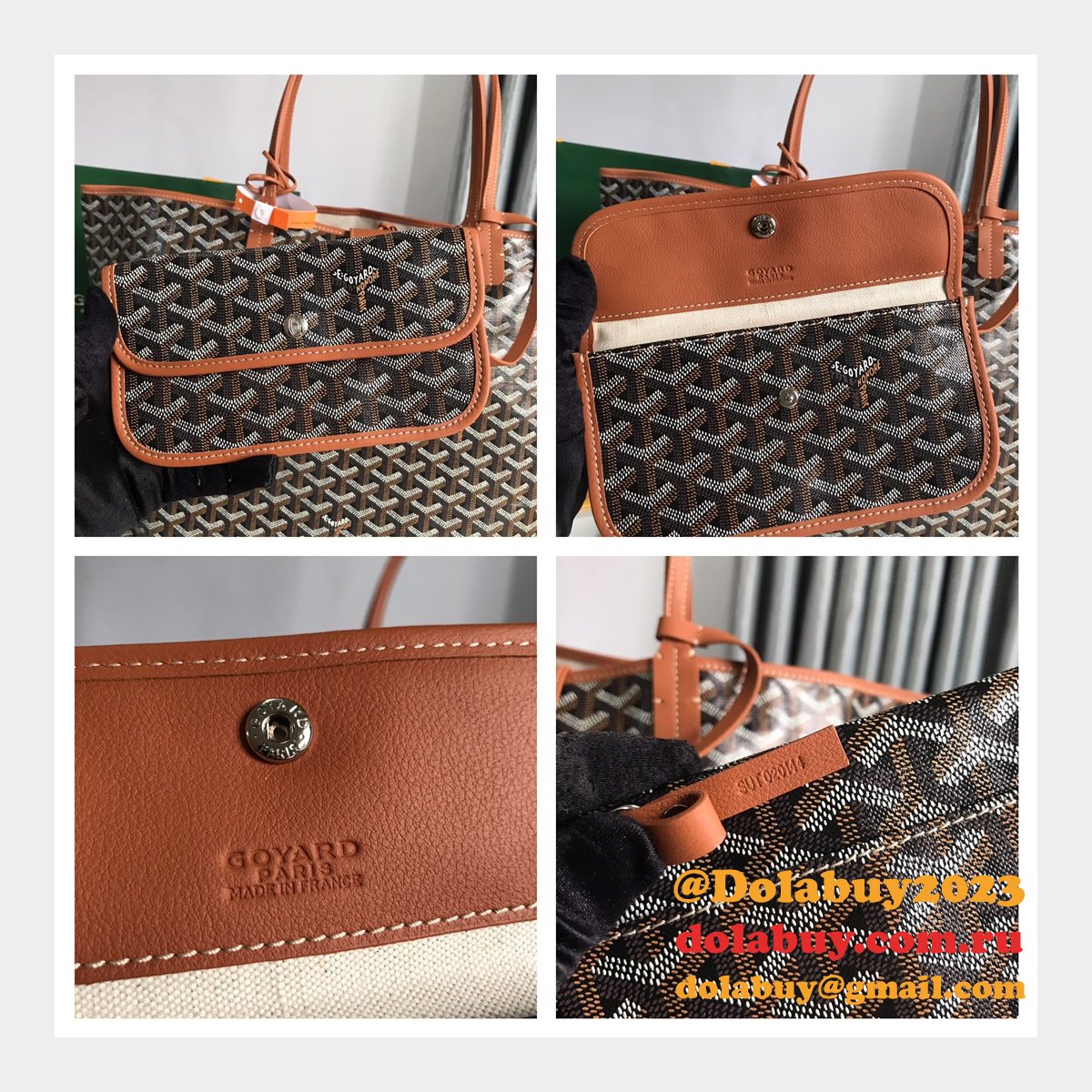 Saint Louis Goyard 020184 020144 Tote Buy Goyardine Fake Bags