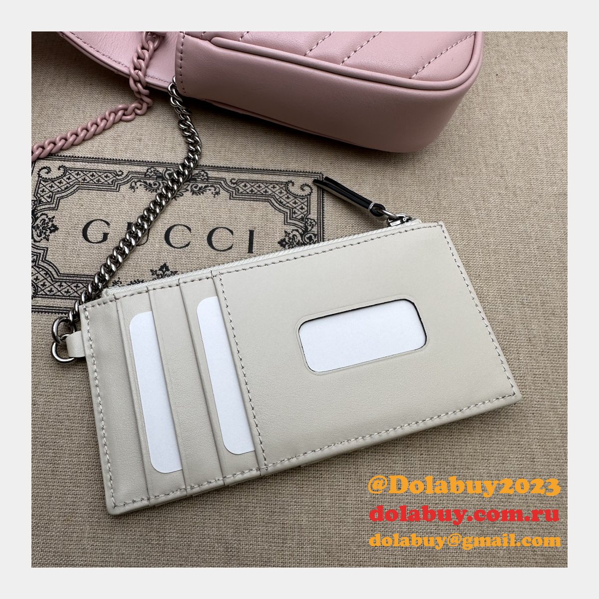 inspired gg marmont crossbody replica G*u*i pink 751526 bag