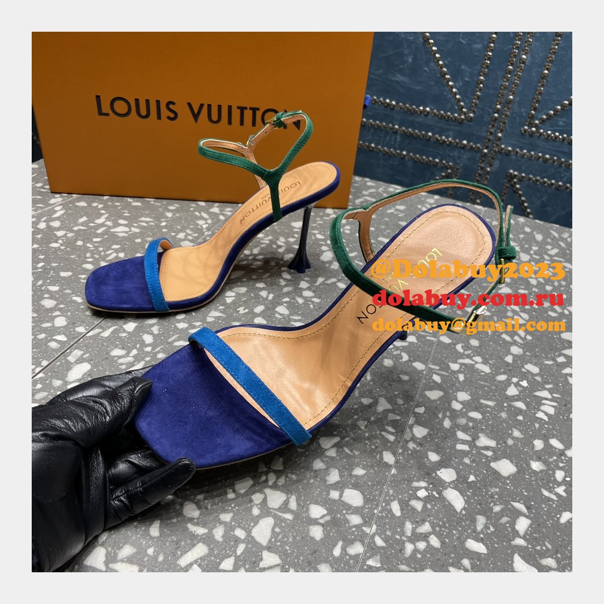Blossom Sandal Louis Vuitton Replicas Heel:7.5cm/9.5cm Shoes