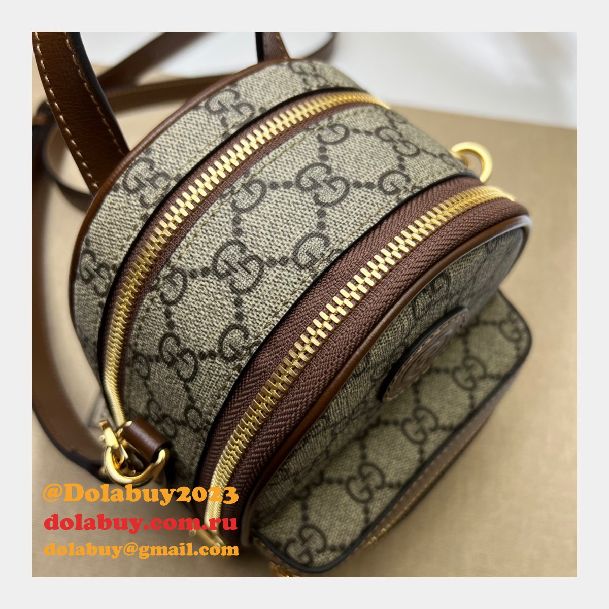 G*u*i fashion multi-function replica bag 725654 interlocking g