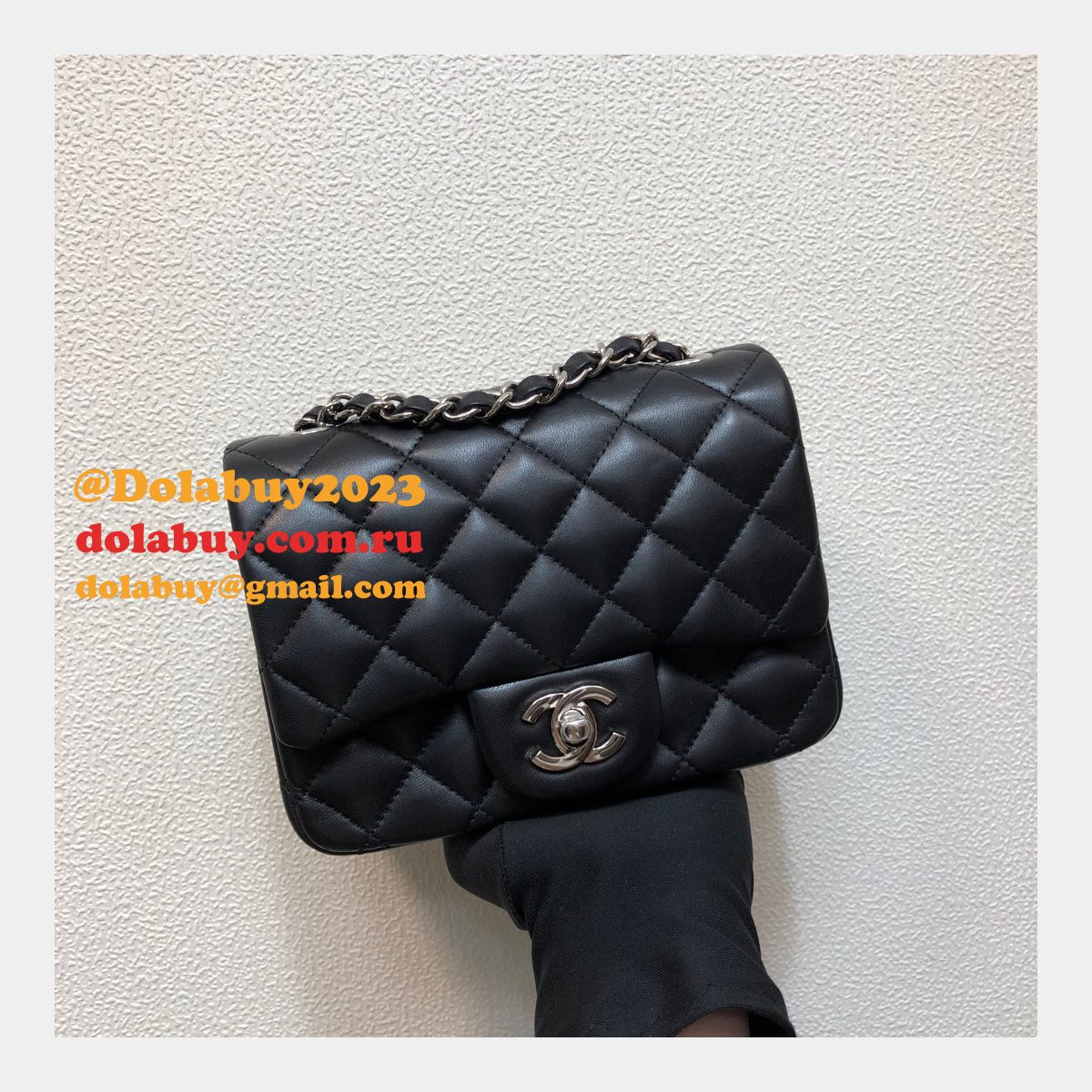 Fashion CC 1115 Lambskin Flap Bag 17cm