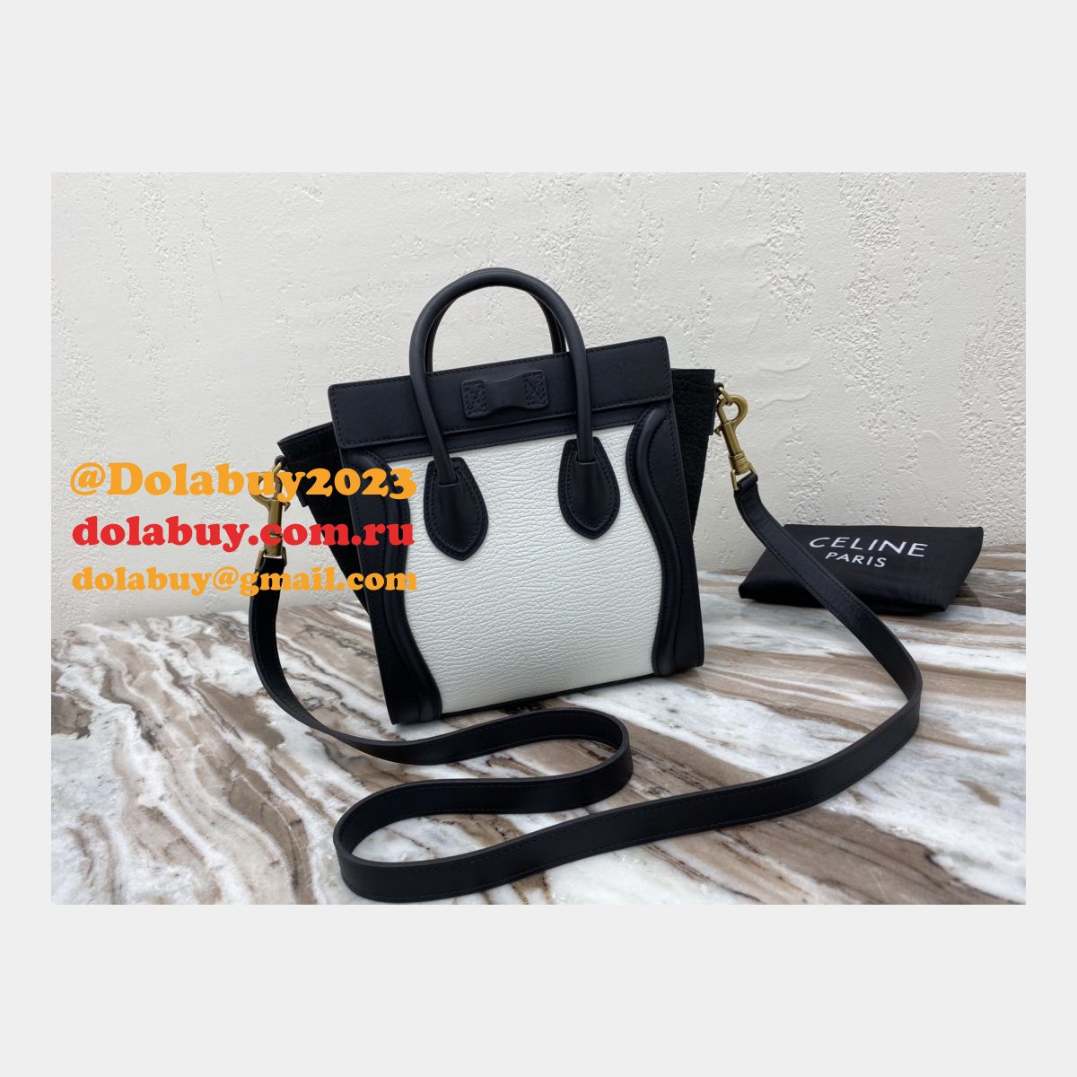 Cheap Replica Designer Luggage white/black Handbags
