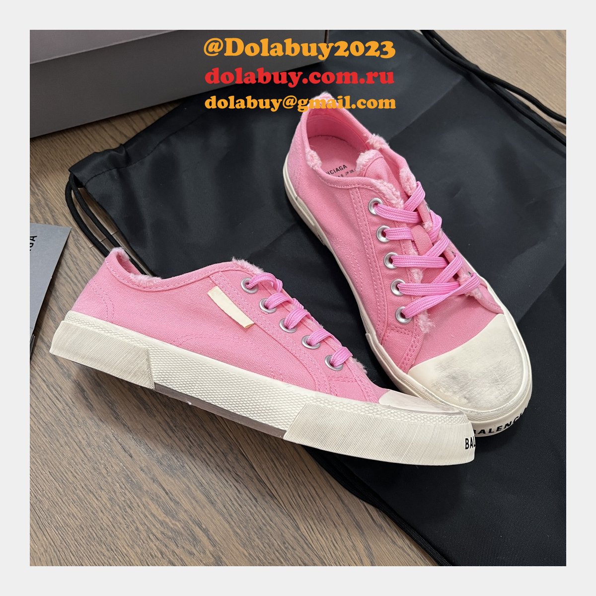 Best Quality Replica Balenciaga Paris Canvas Shoes