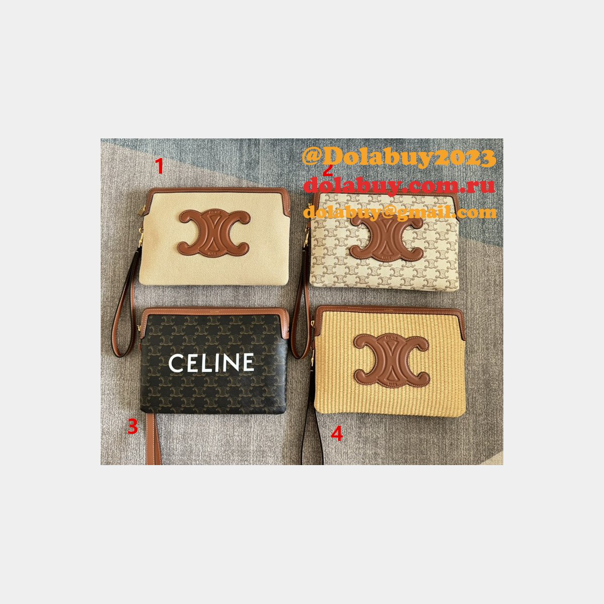 Top Quality Celine Fashion Designer 107502 Clutch