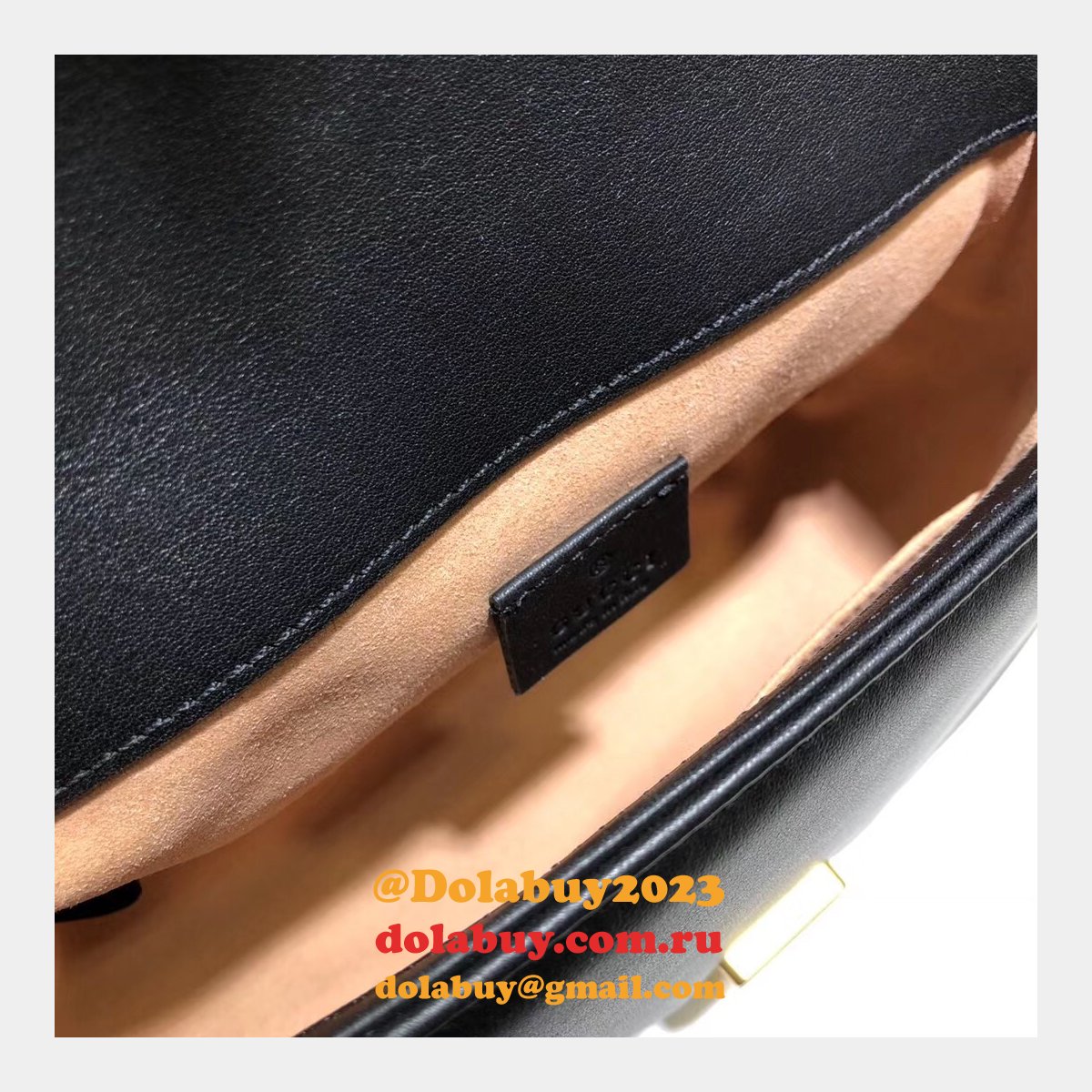 cheap 547260 G*u*i chevron leather gg marmont mini top handle