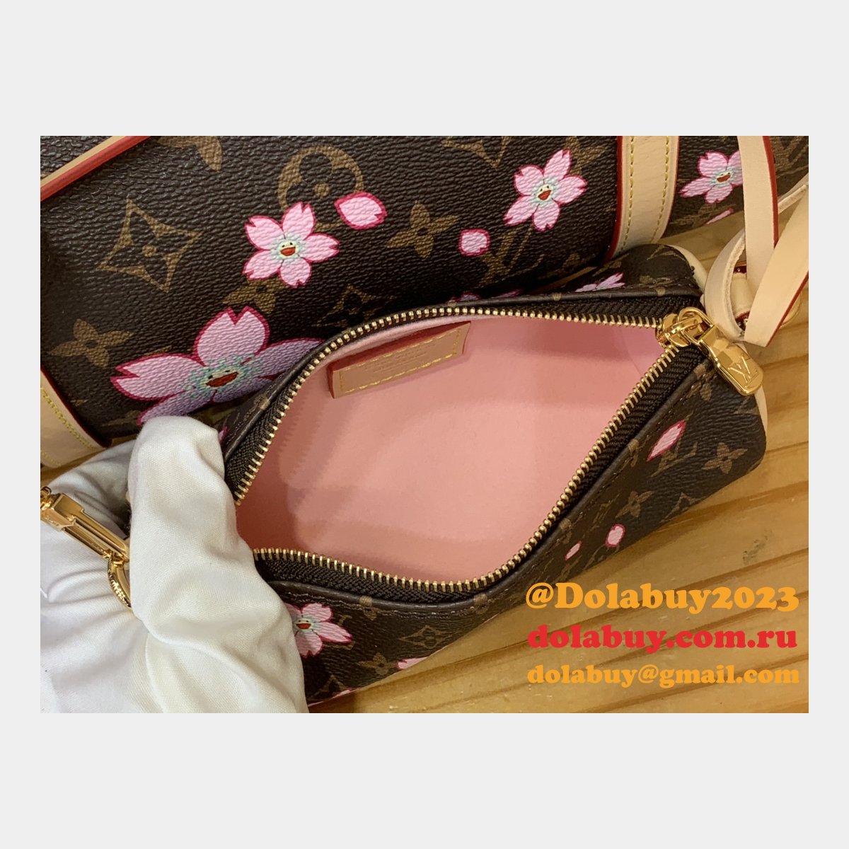 Louis Vuitton LV x TM Papillon Monogram M13097 Women Handbags