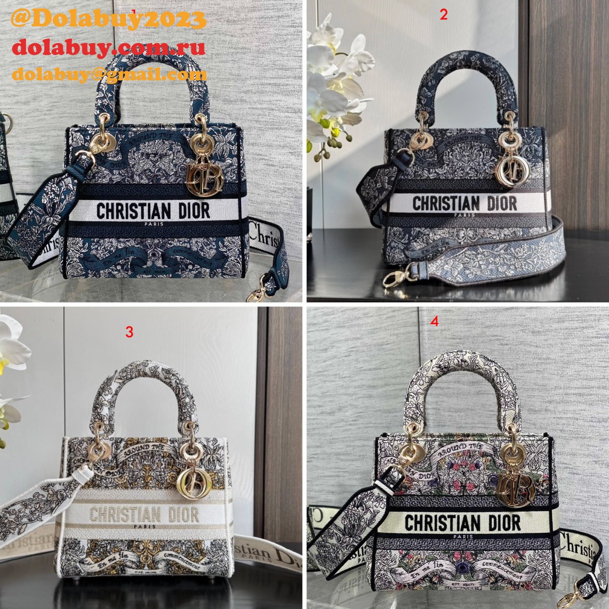 Exquisite Lady Dior 24cm Replica - Unmatched Elegance & Craftsmanship