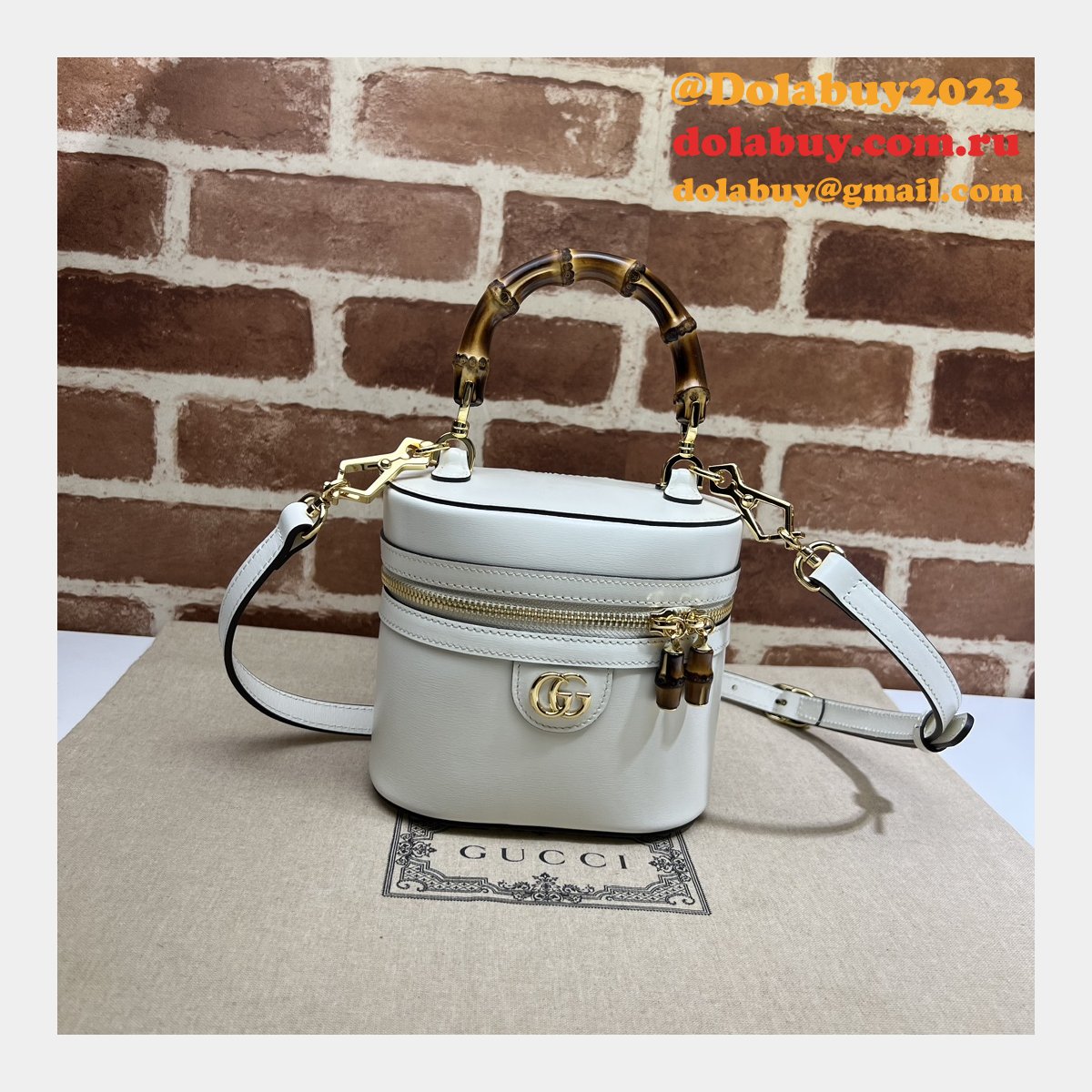 duplicate bamboo shoulder 760200 designer G*u*i fashion bag