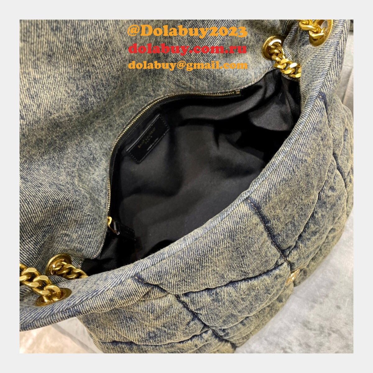 Saint Laurent Top Quality Loulou Quilted Puffer Leather 35CM Shoulder