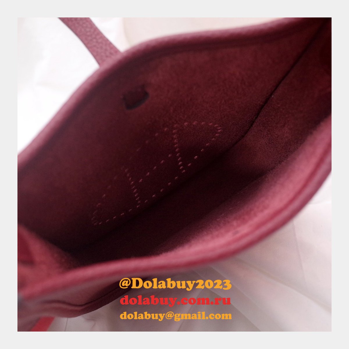 Hermes Evelyne Bag Pink Clemence leather Rose Tyrien