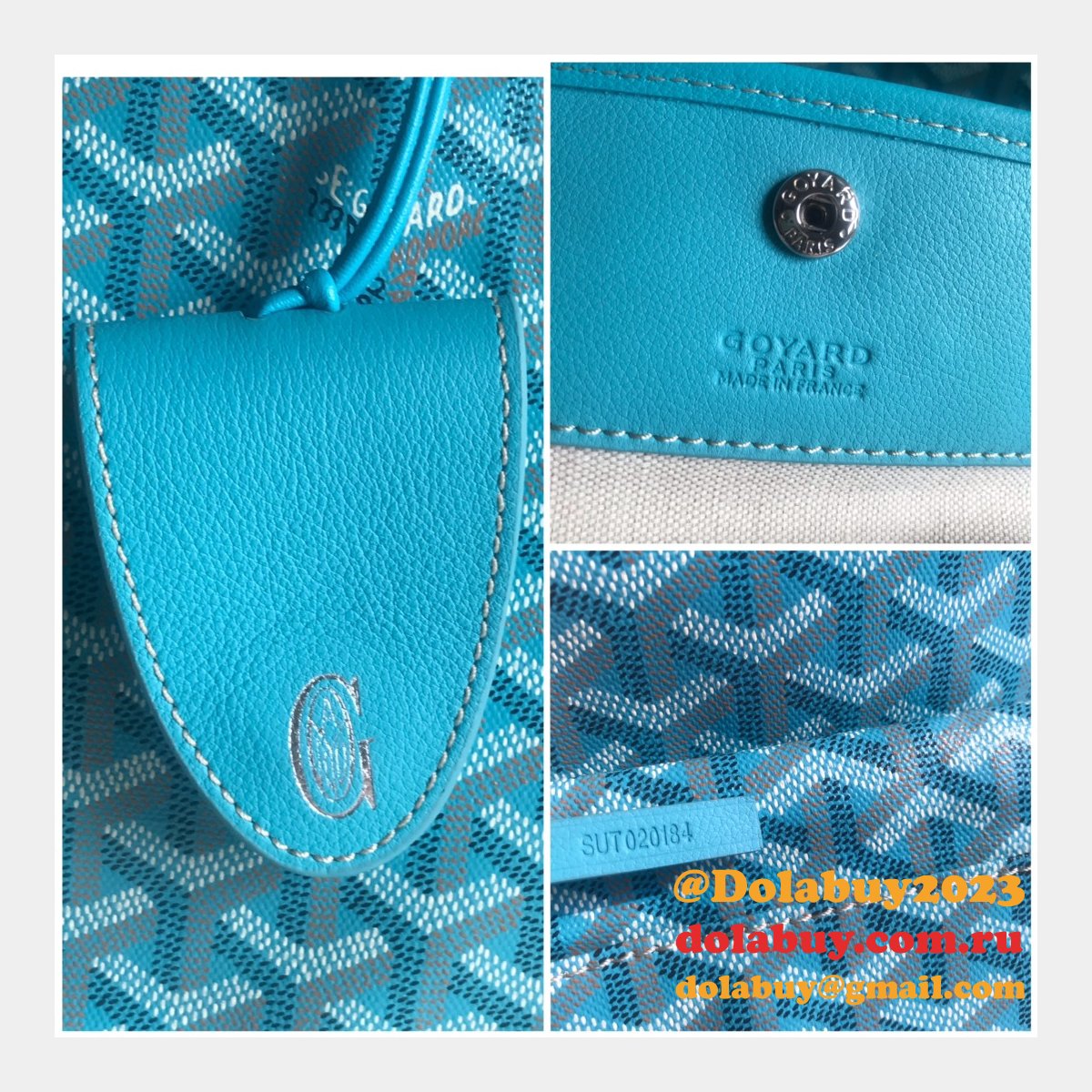 Luxury Goyard Saint Louis 020184/020144 PM/GM Blue Replica Bag