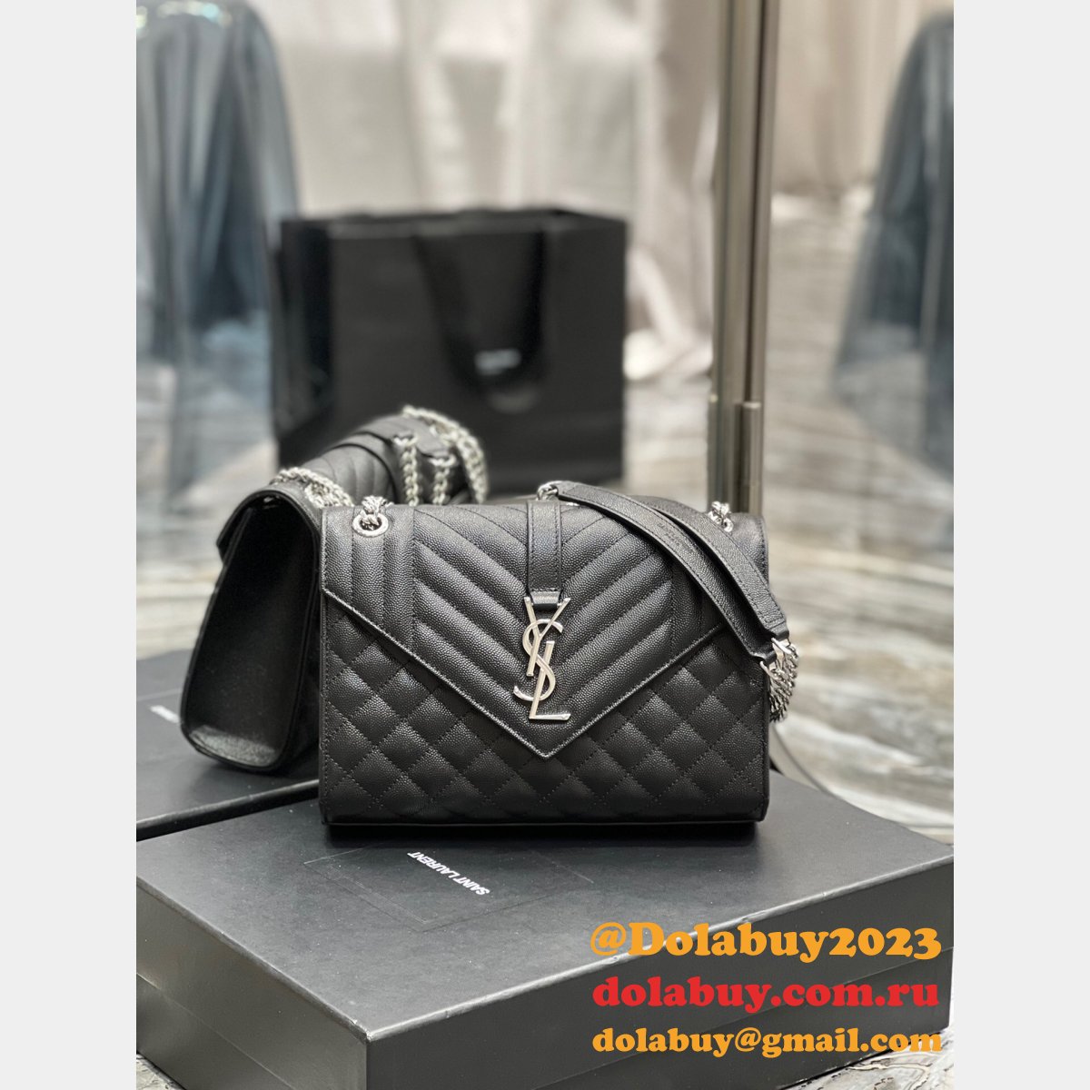Best YSL Replica Saint Laurent Envelope Chain Bag