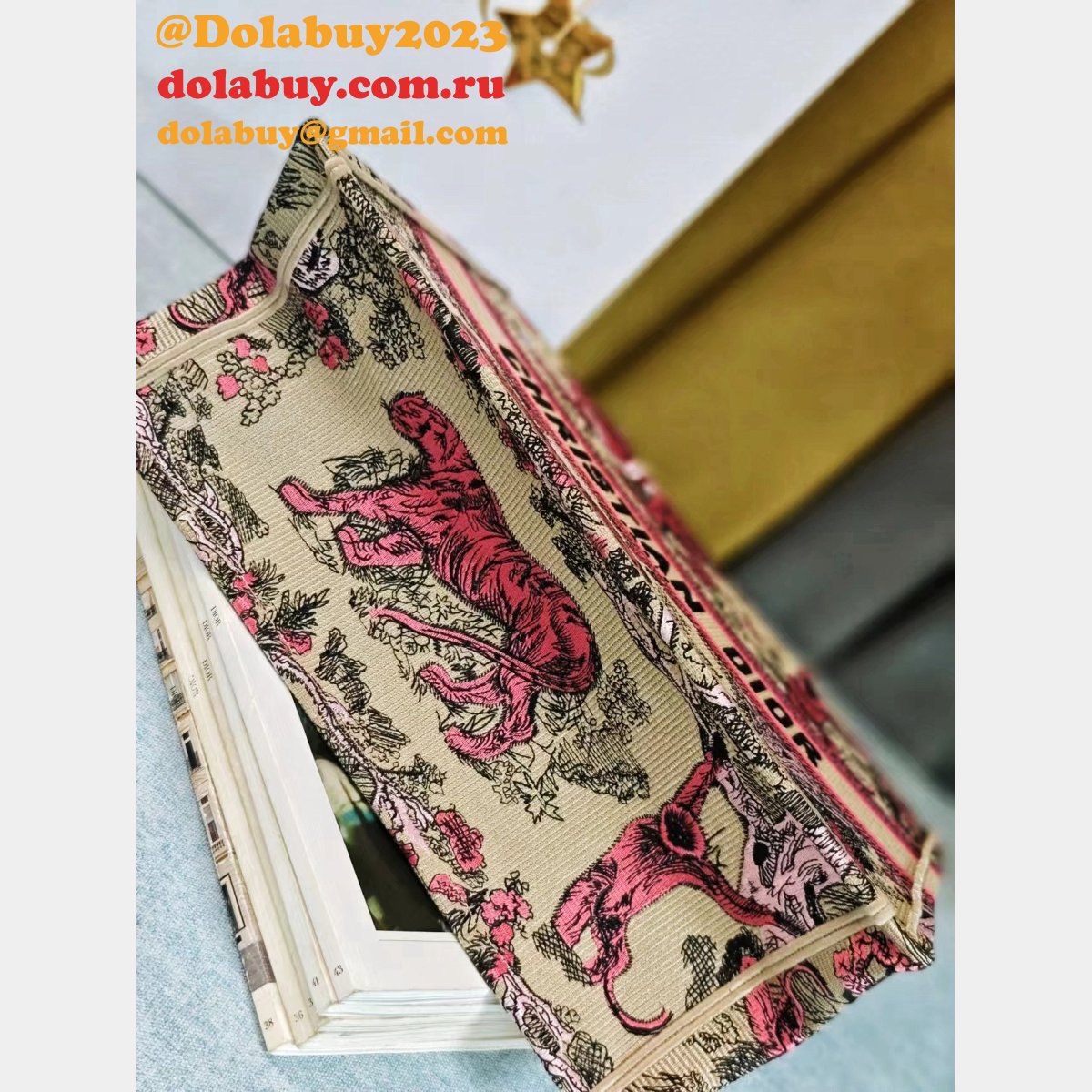 Top Quality Christian Dior Paris  Reverse book Tote