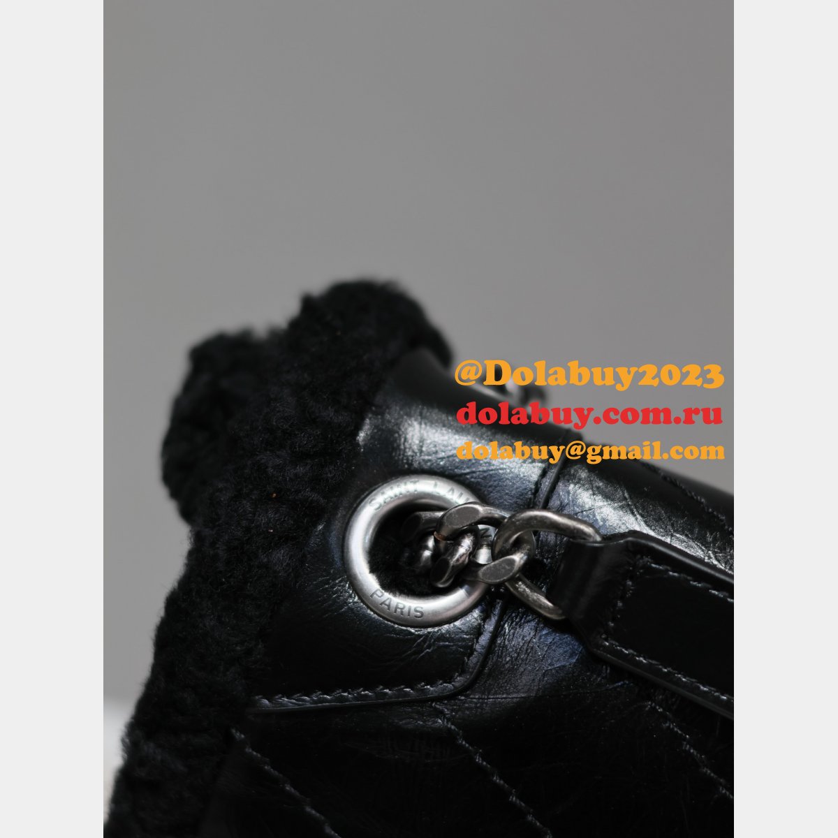 TOP YSL SAINT LAURENT NIKI oil-waxed HANDBAG