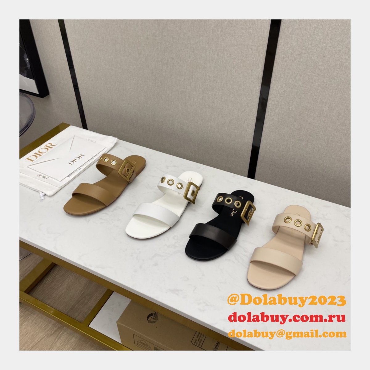 Wholesale Replica Christian Dior AW D-home sandals and slippers Shoes