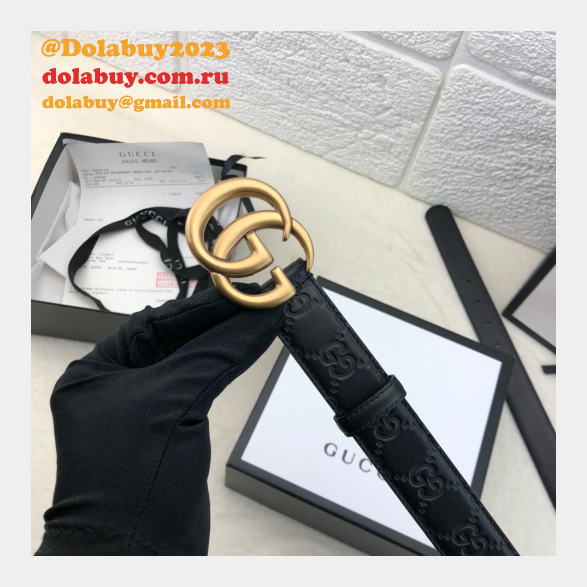 copy G*u*i perfect leather 7 star 3.0cm belts black