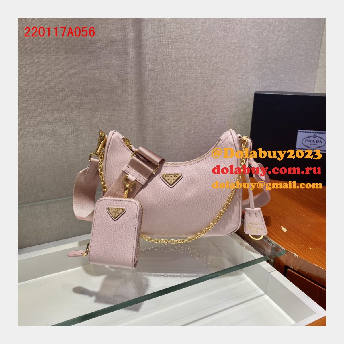 Replica Prada Handbags Cheap Highest Quality For Leather Hobo Re-Edition You