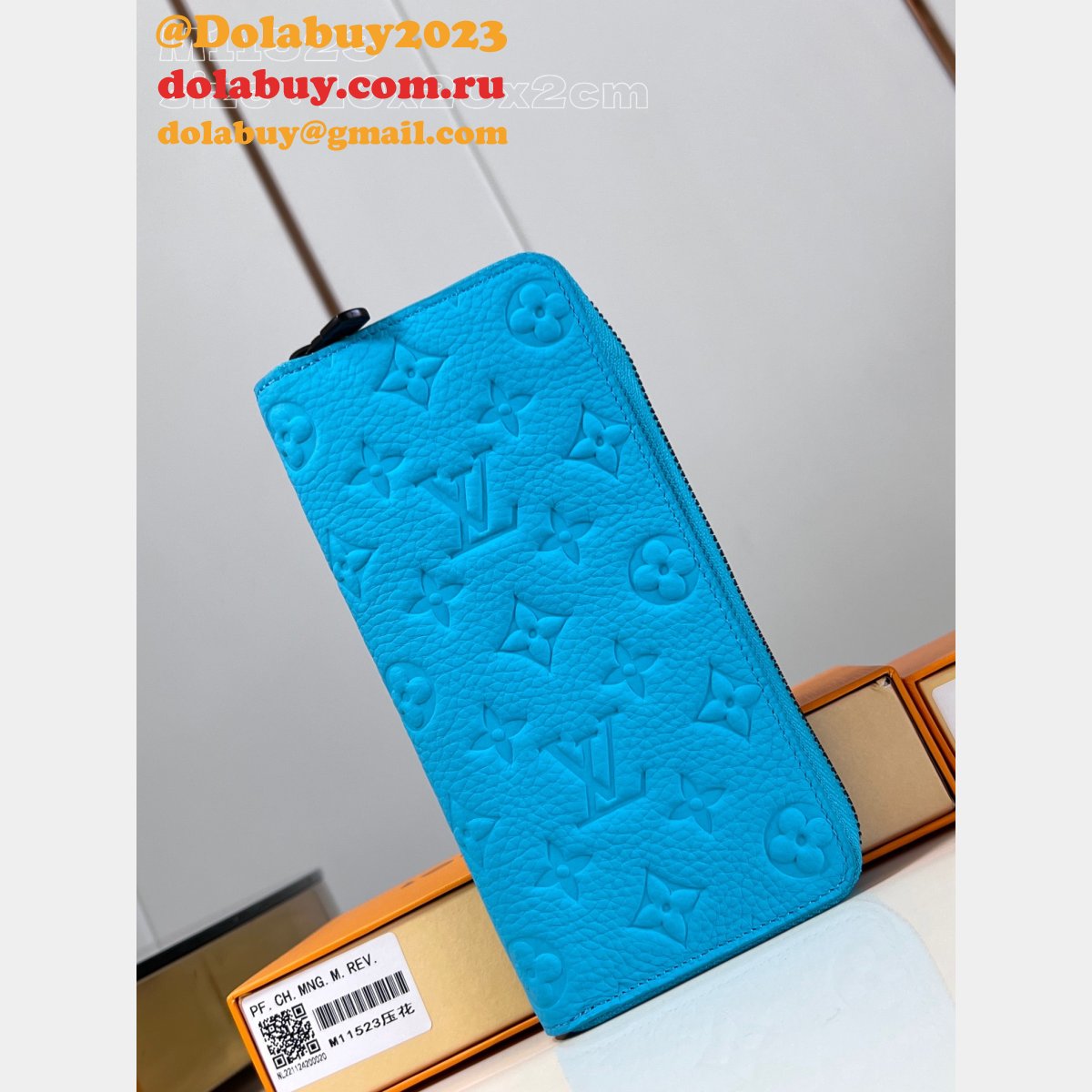 Pocket Organizer Taurillon Double Card Holder Zippy Vertical LV