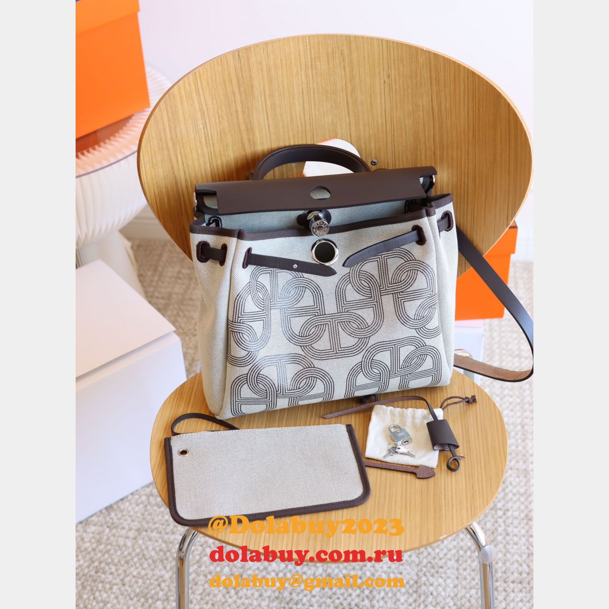 Replica Hermes Herbag Cabine Zip 31CM Pig-Nose Online Dolabuy Bags