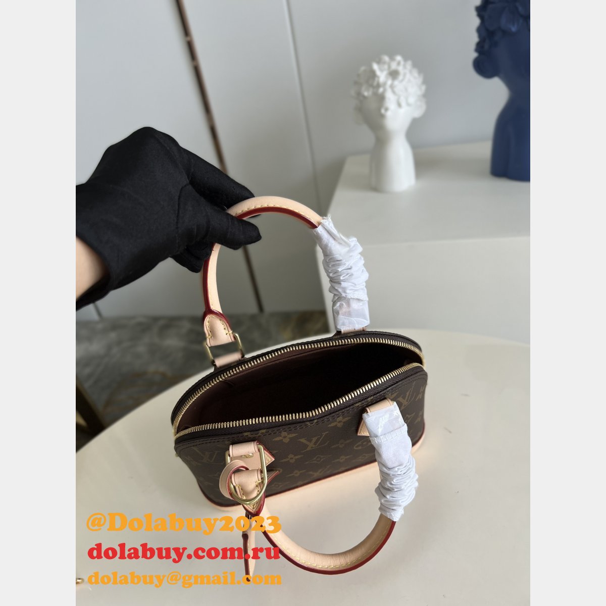 1:1 Mirror LOUIS VUITTON TOP ALMA BB M53152 HANDBAG