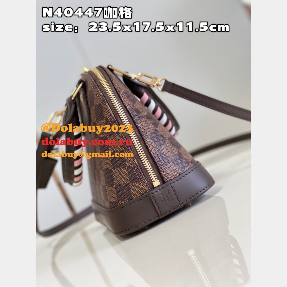 Fake Louis Vuitton Top Quality Braided N40447 Damier Ebene Bag
