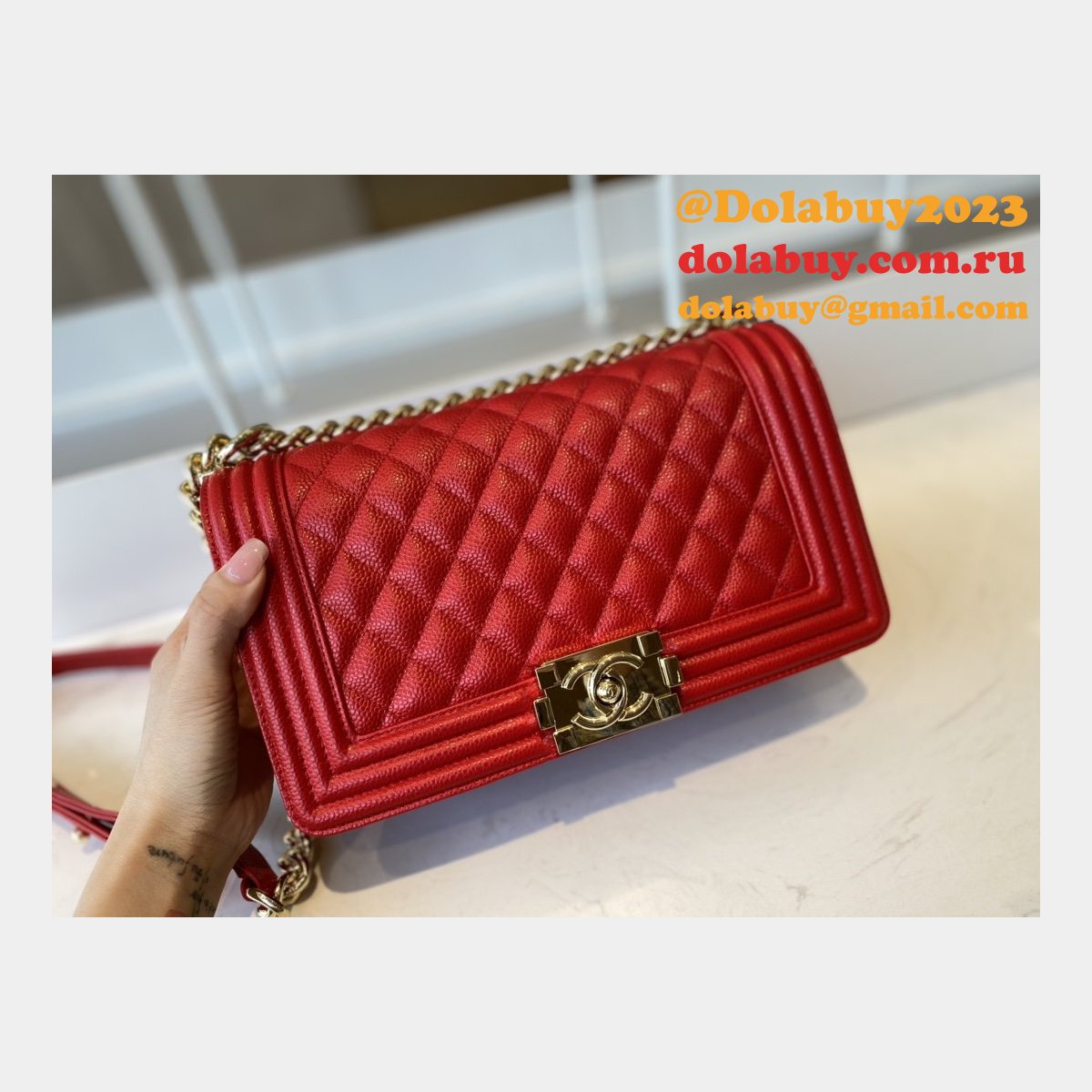 CC Replicas Calfskin & Ruthenium-Finish Metal Boy Many Colours