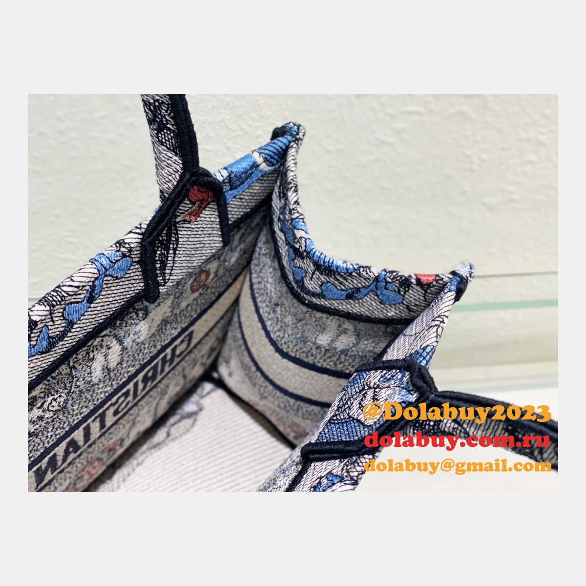 Christian Dior Tote CD Book Tote First Copy Replica Bag