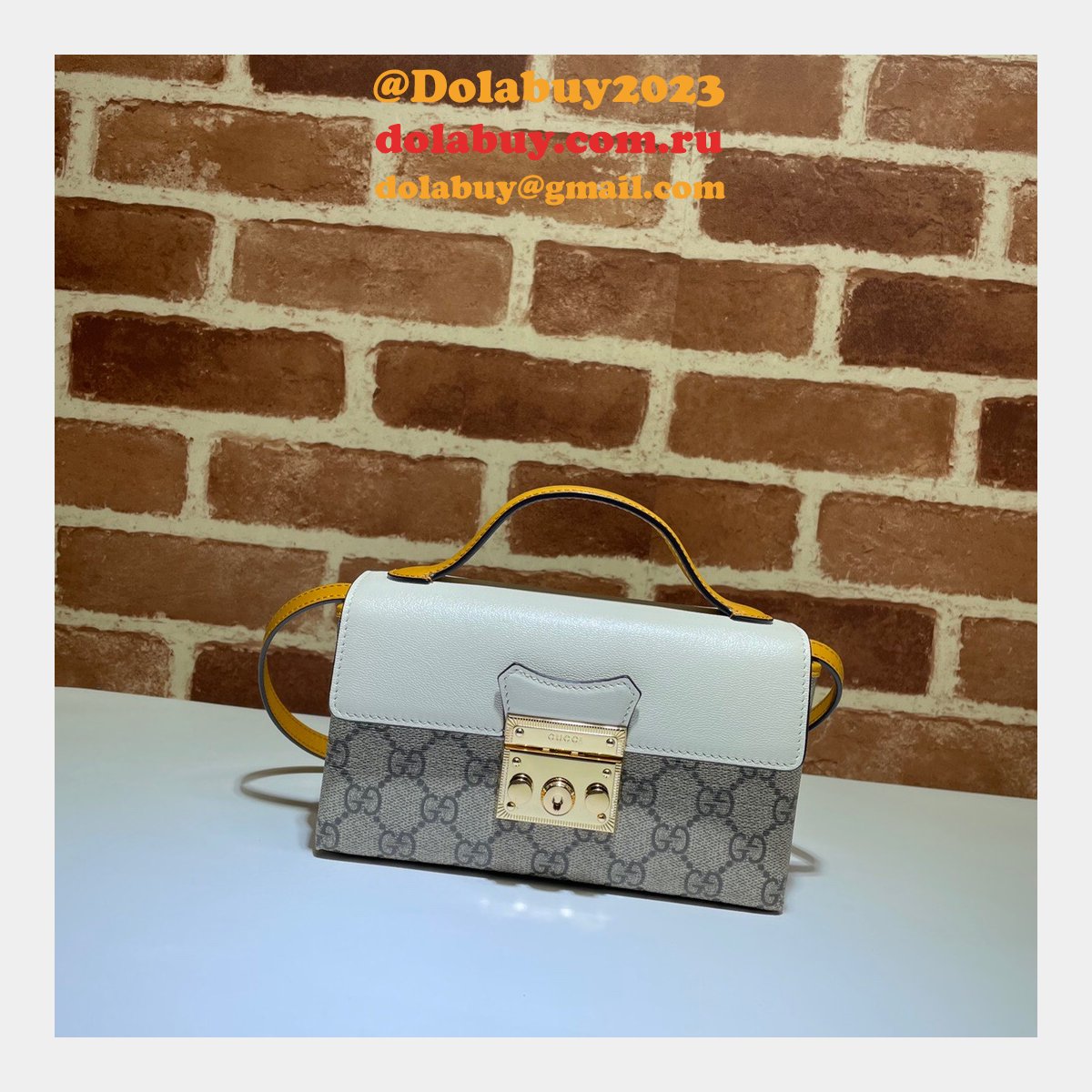 G*u*i replica 7 star 652683 padlock mini bag gg supreme cheap