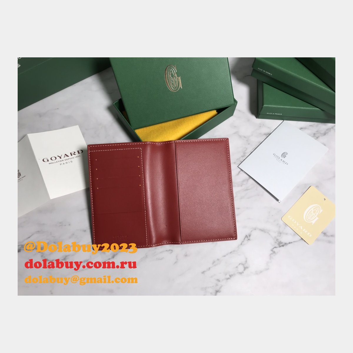 Top Quality Goyard Multi-Color Passport Best Wallet