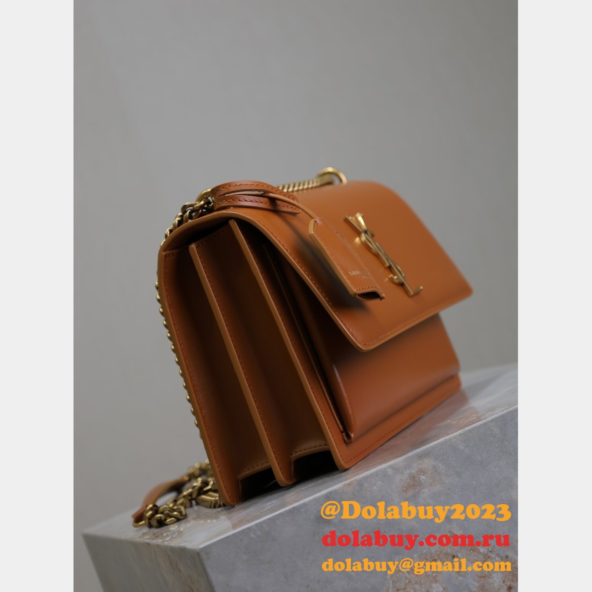 Top Quality Sunset 22cm 422906 Smooth Leather Handbag