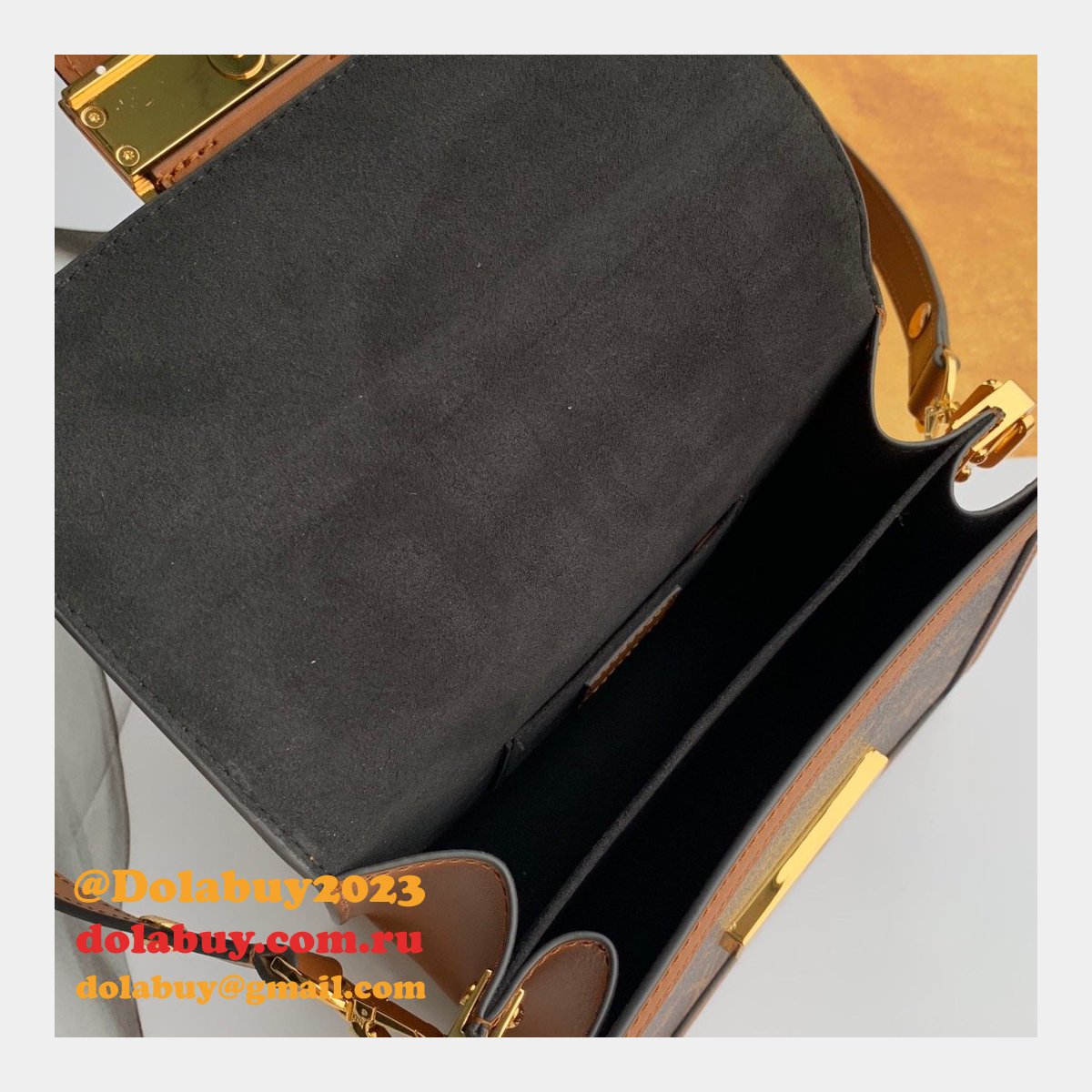 7 Star Louis Vuitton Replica Dauphine MM Monogram in Marron M44391