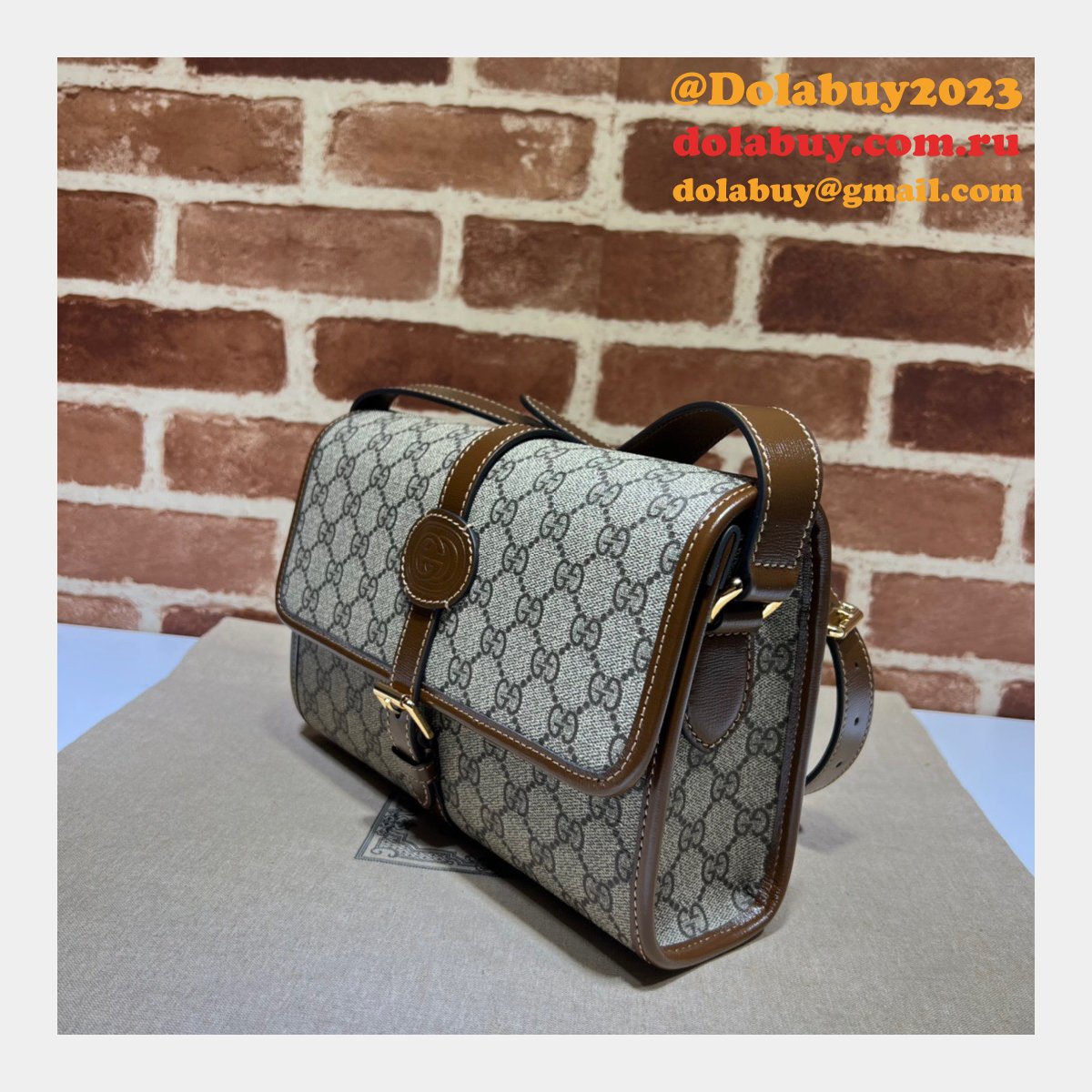 G*u*i 745679 gg messenger fashion interlocking g high replica bag