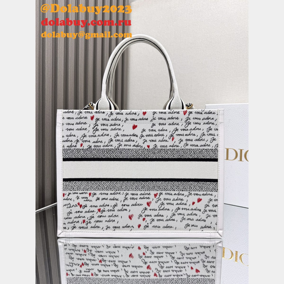 Top Quality DIOR love book Tote handbag