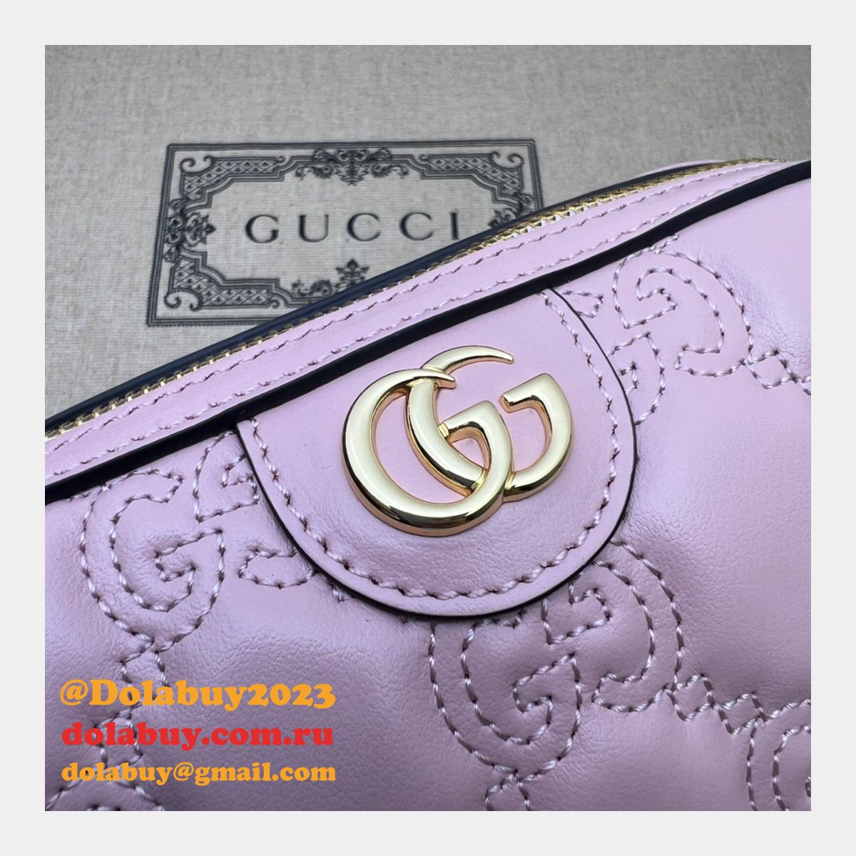 designer G*u*i gg matelassé beauty 726047 case bag