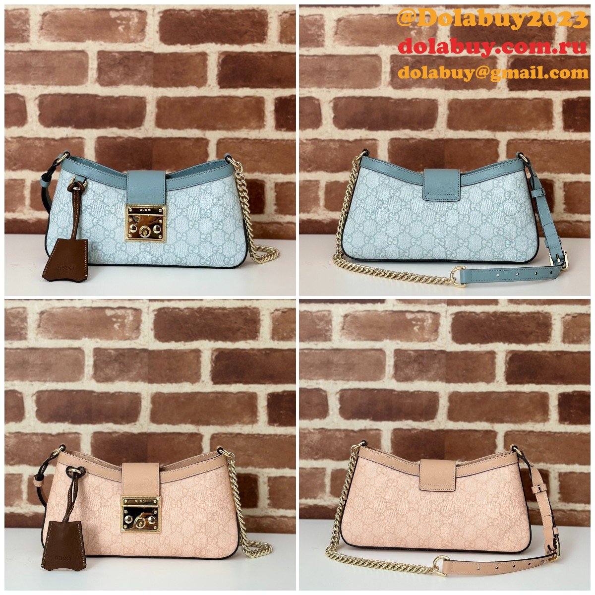 Padlock Fashion Gucci Duplicate Shoulder 811705 Bag