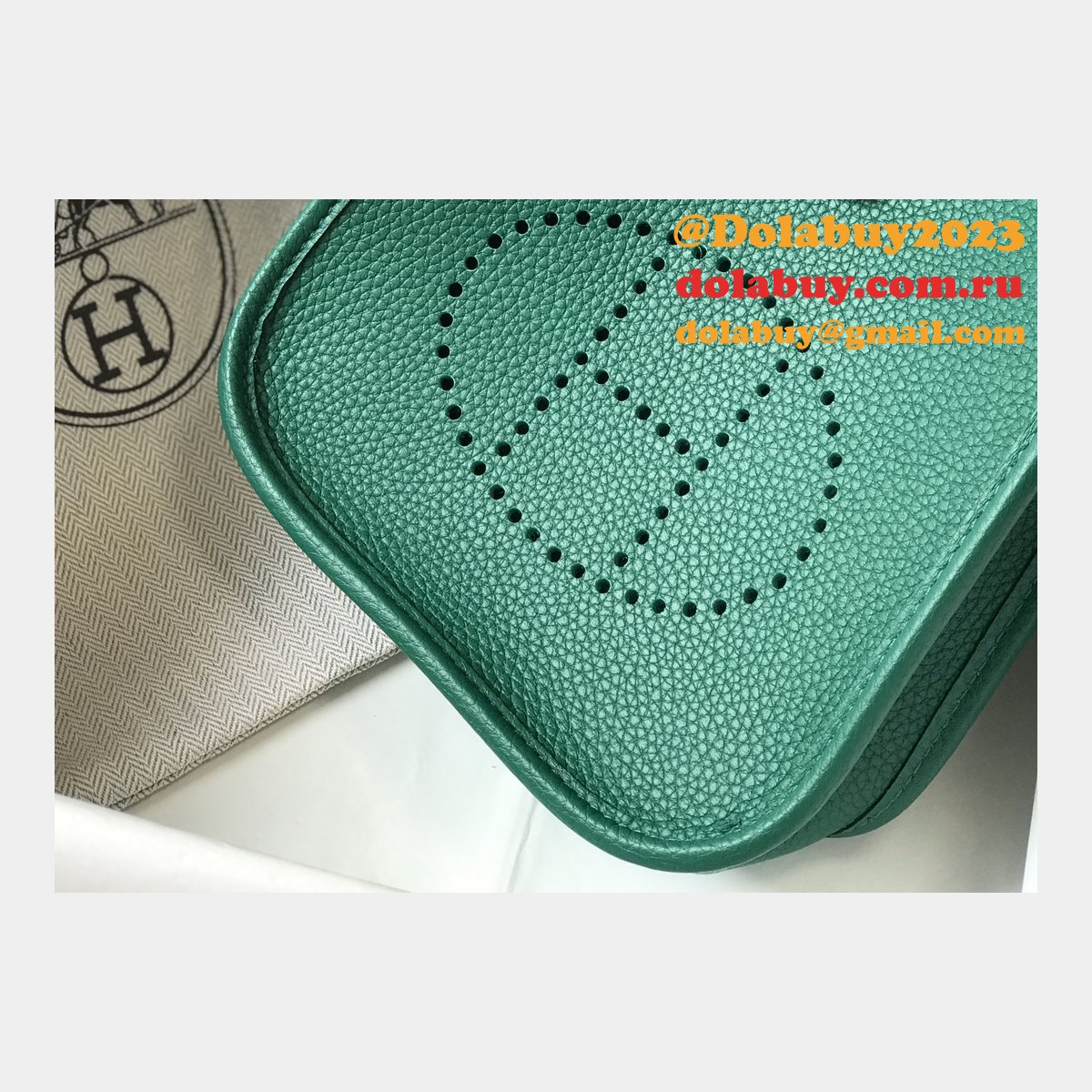 Hermes Evelyne Green Quality AAA+ Replica Handbags