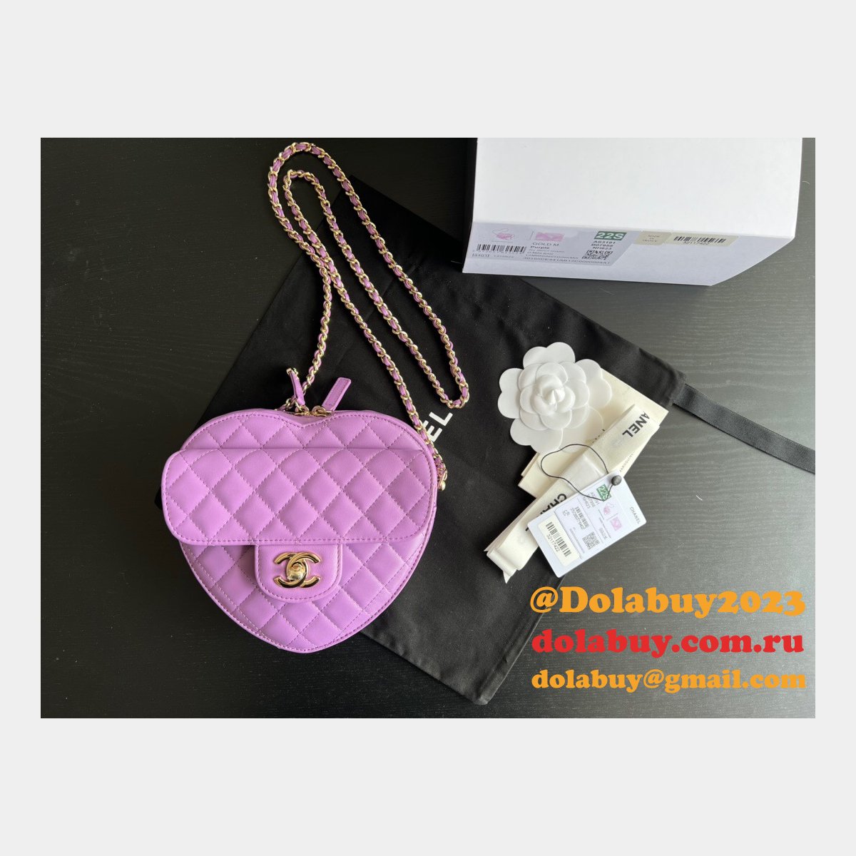 Perfect Replica Heart Bag AS3191 Lambskin Fake Designer Bags