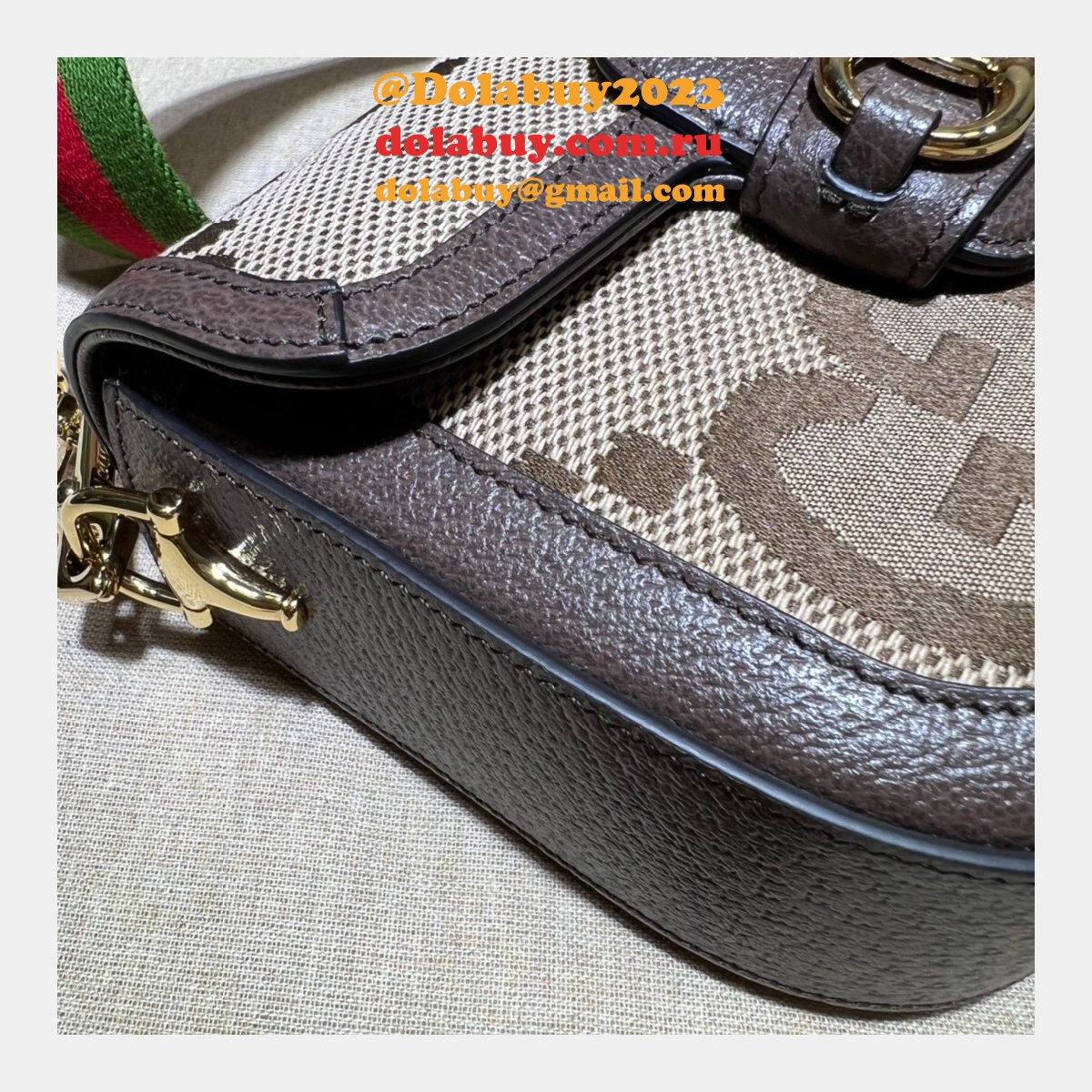 G*u*i high quality replica 658574 horsebit 1955 jumbo handbags